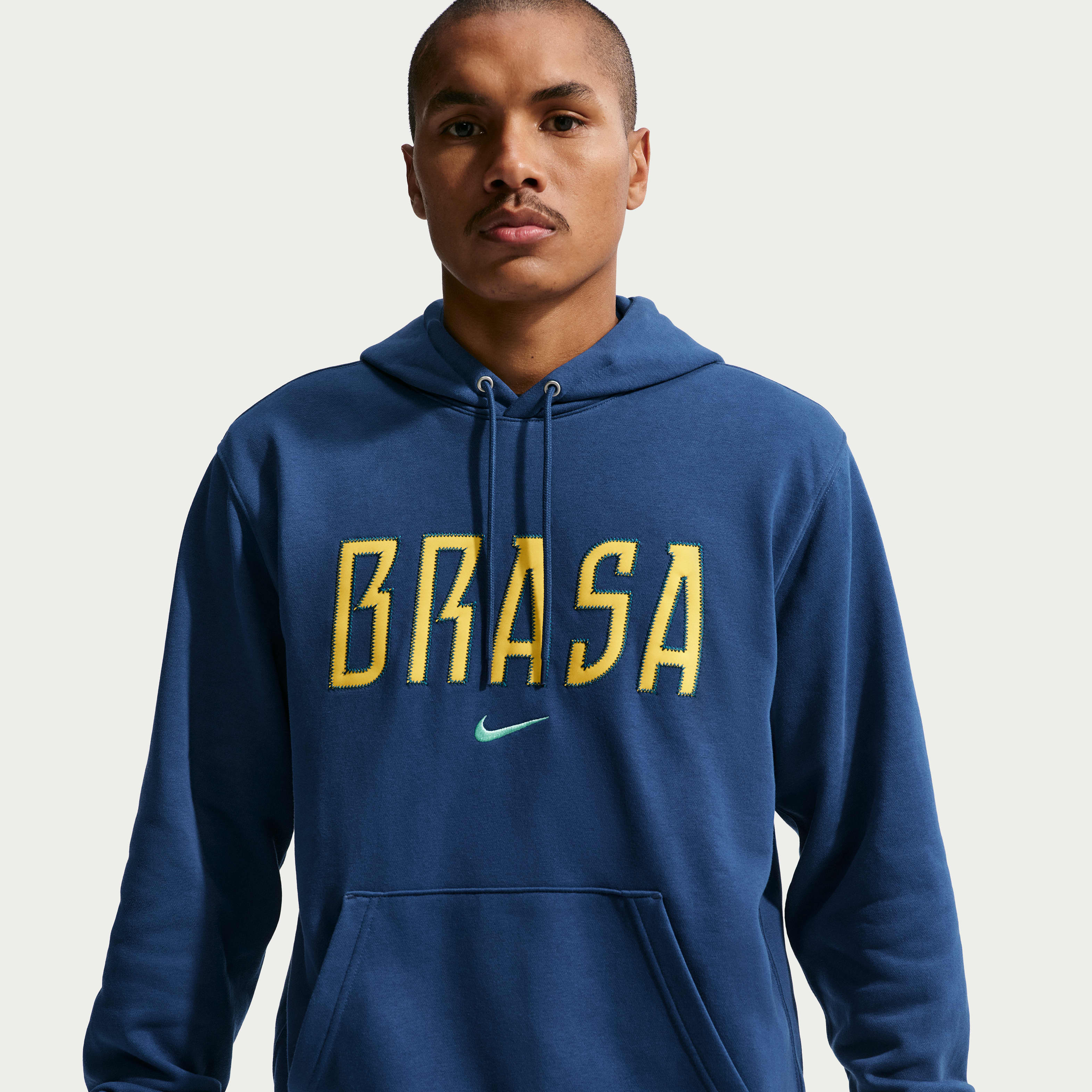 Brazil Club Men's Nike Soccer French Terry Pullover Hoodie