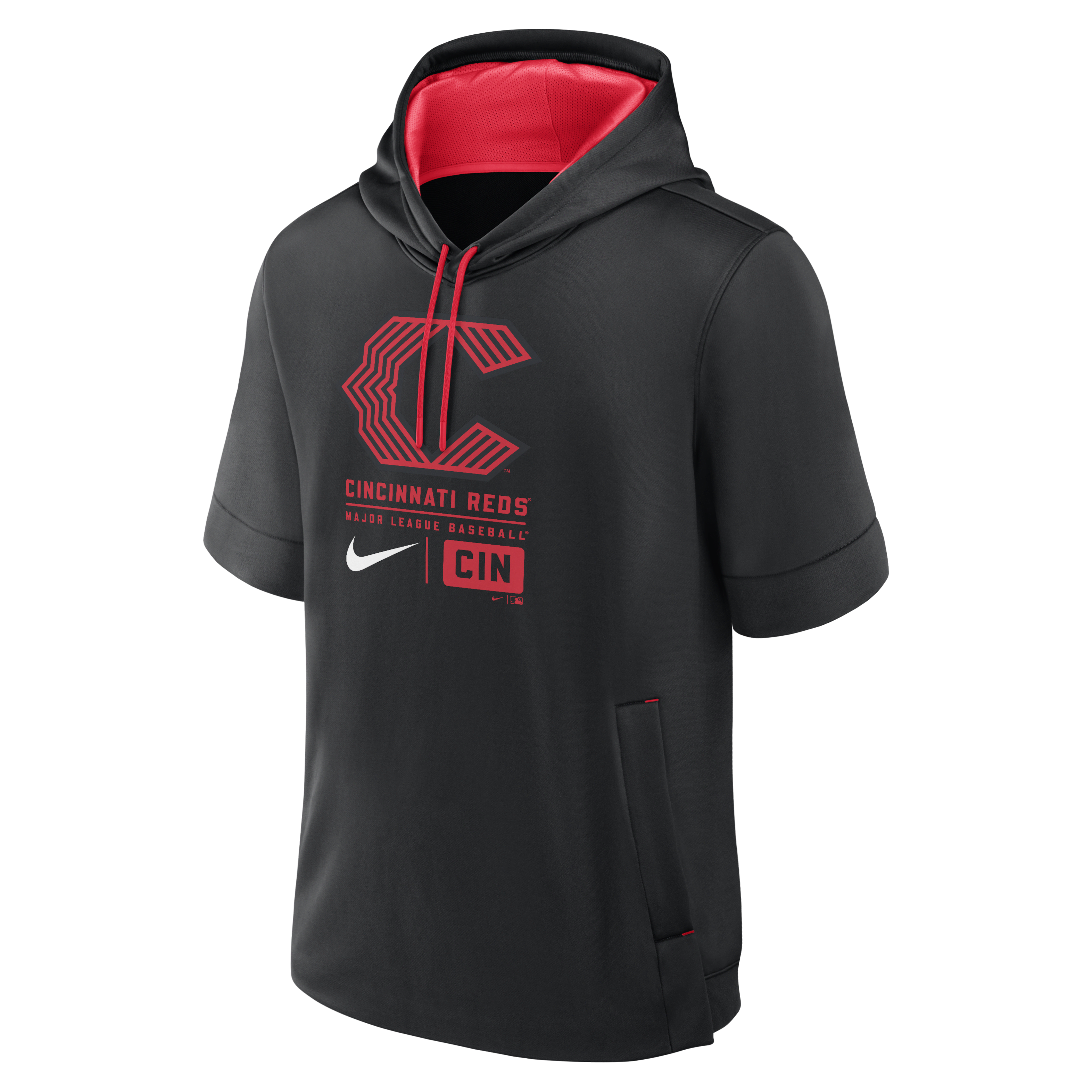 Cincinnati Reds City Connect Men's Nike MLB Short-Sleeve Pullover Hoodie