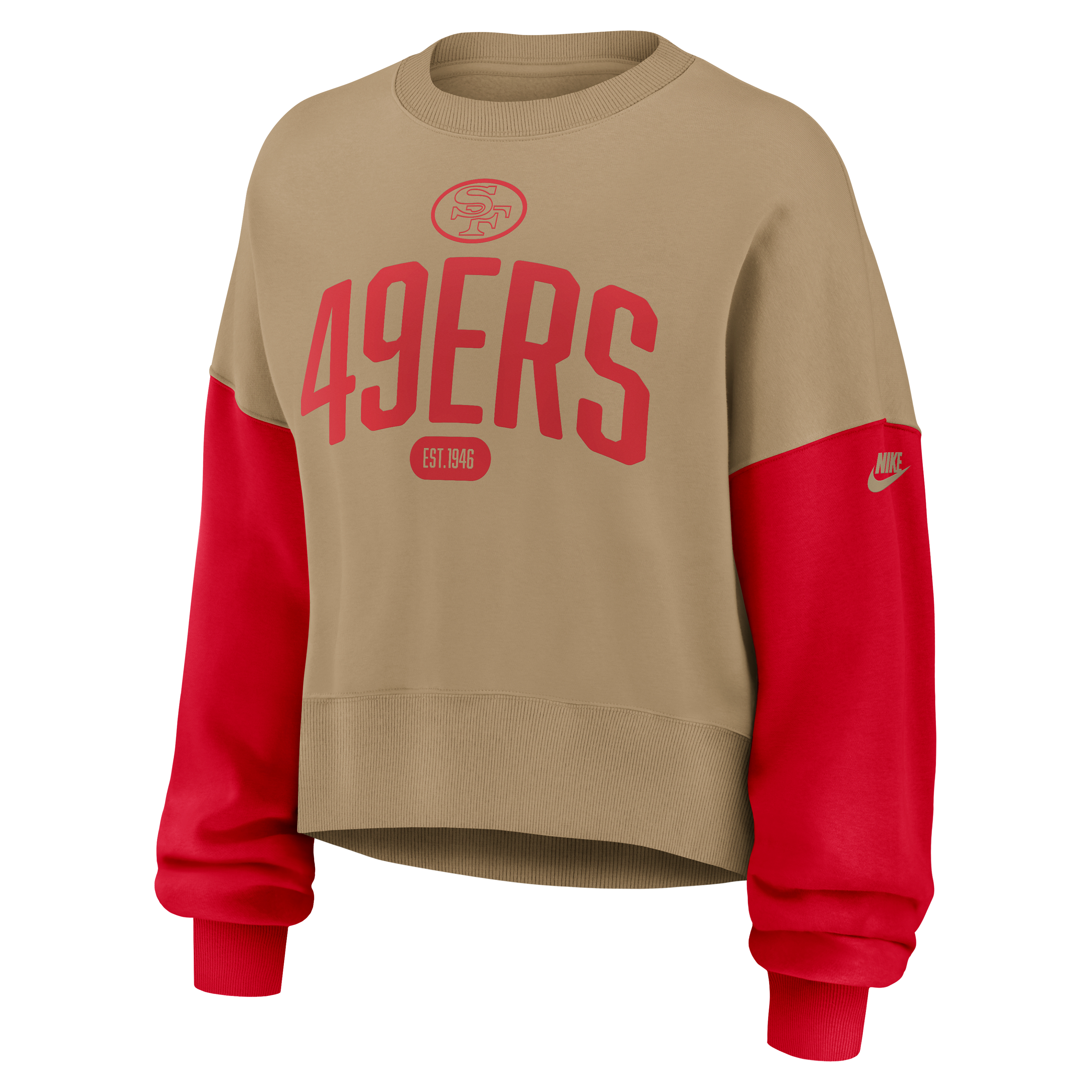 San Francisco 49ers Rewind Women's Nike NFL Pullover Crew