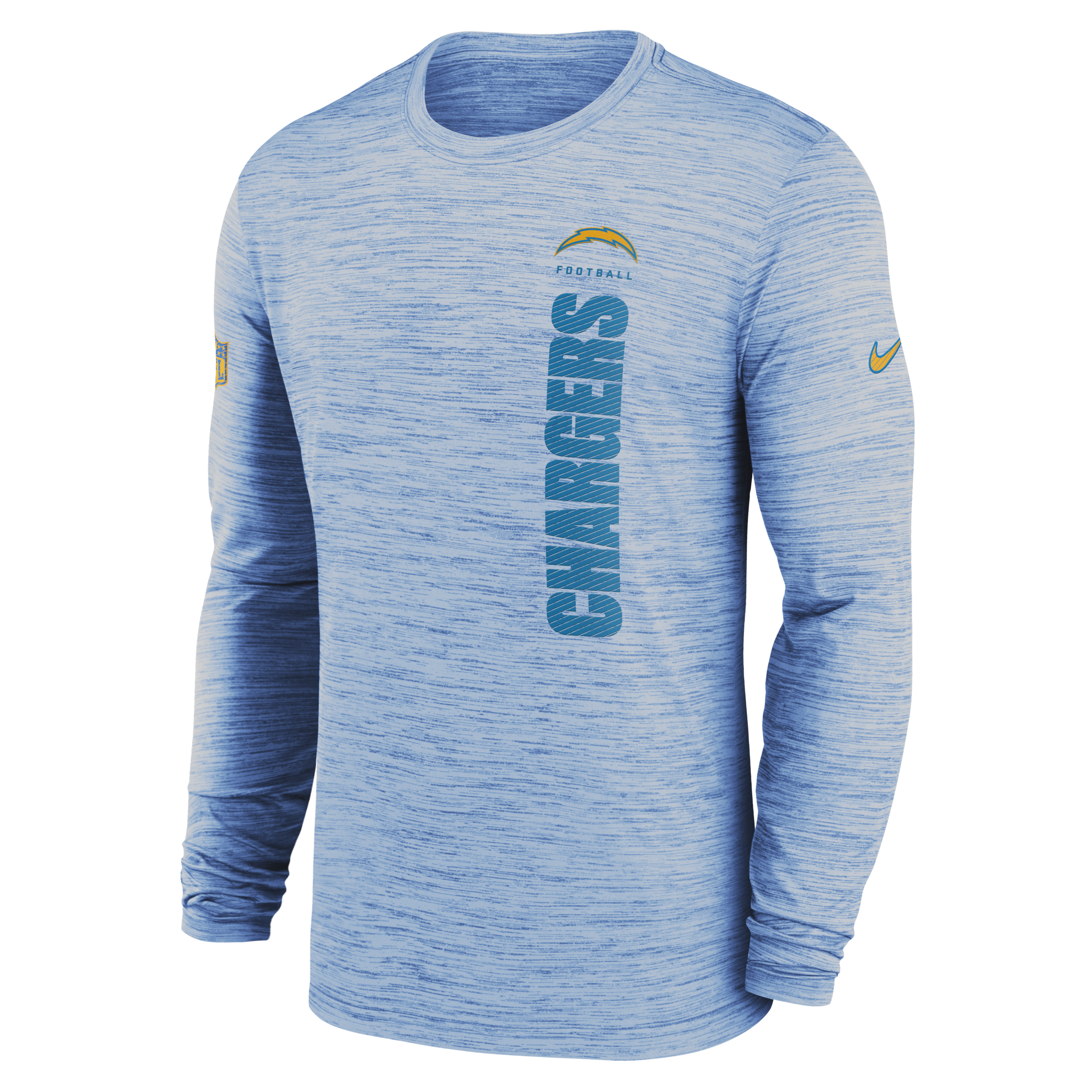 Los Angeles Chargers Sideline Velocity Men's Nike Dri-FIT NFL Long-Sleeve T-Shirt