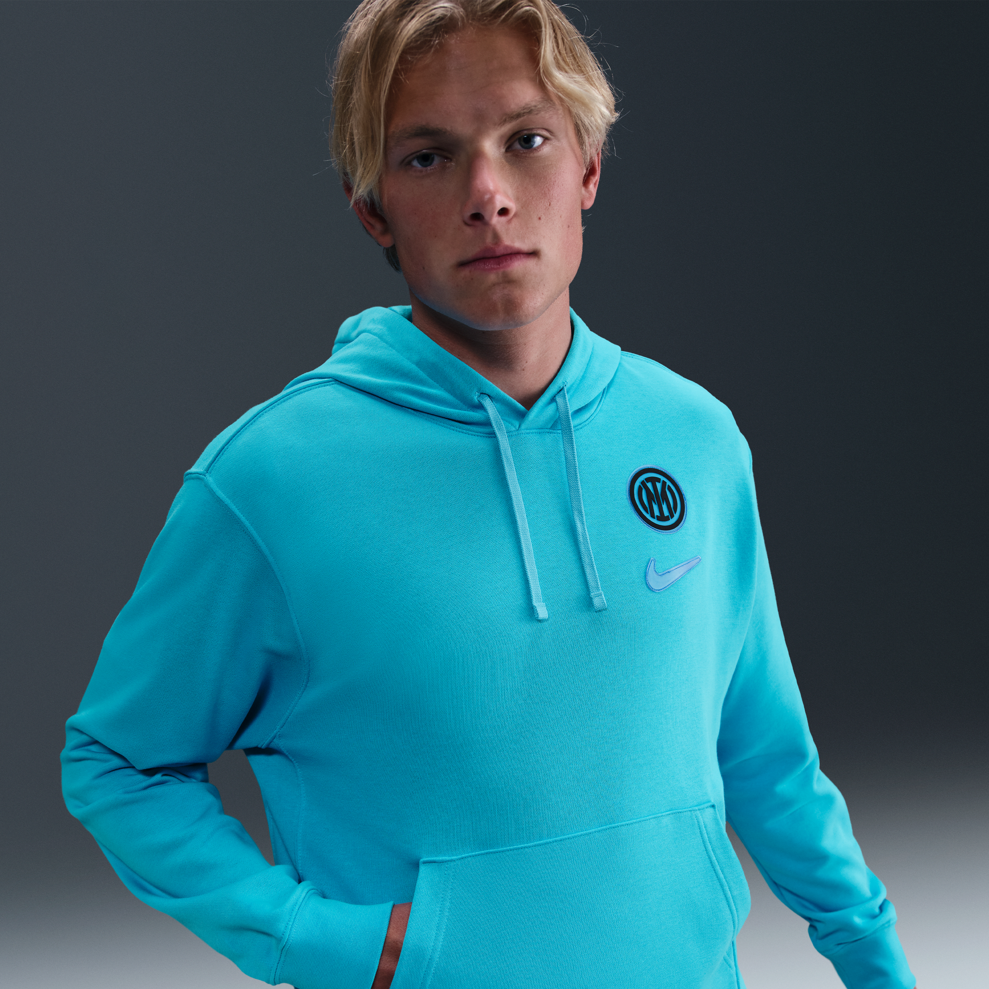 Inter Milan Club Men's Nike Soccer Pullover Hoodie