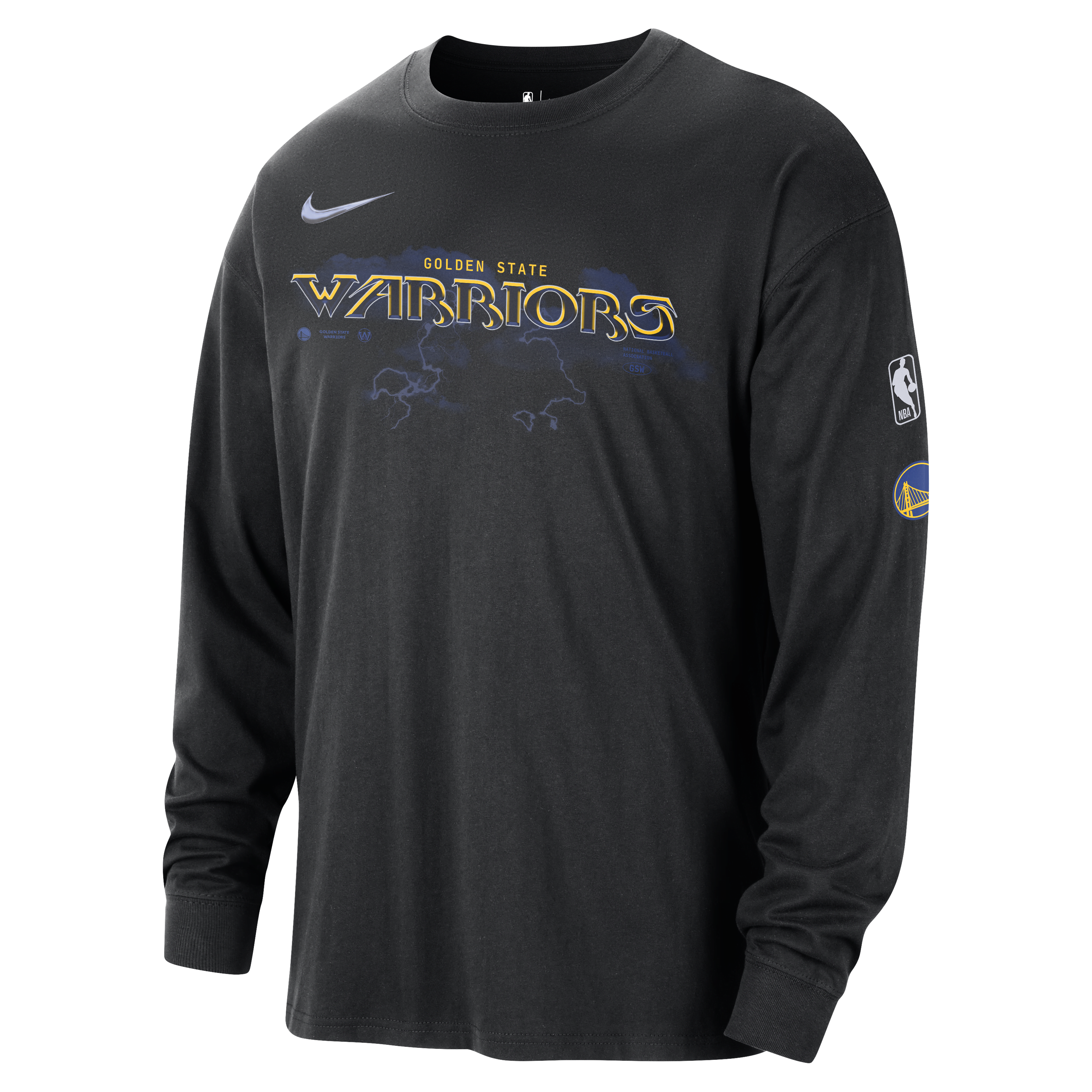 Golden State Warriors Essential Max90 Men's Nike NBA Long-Sleeve T-Shirt