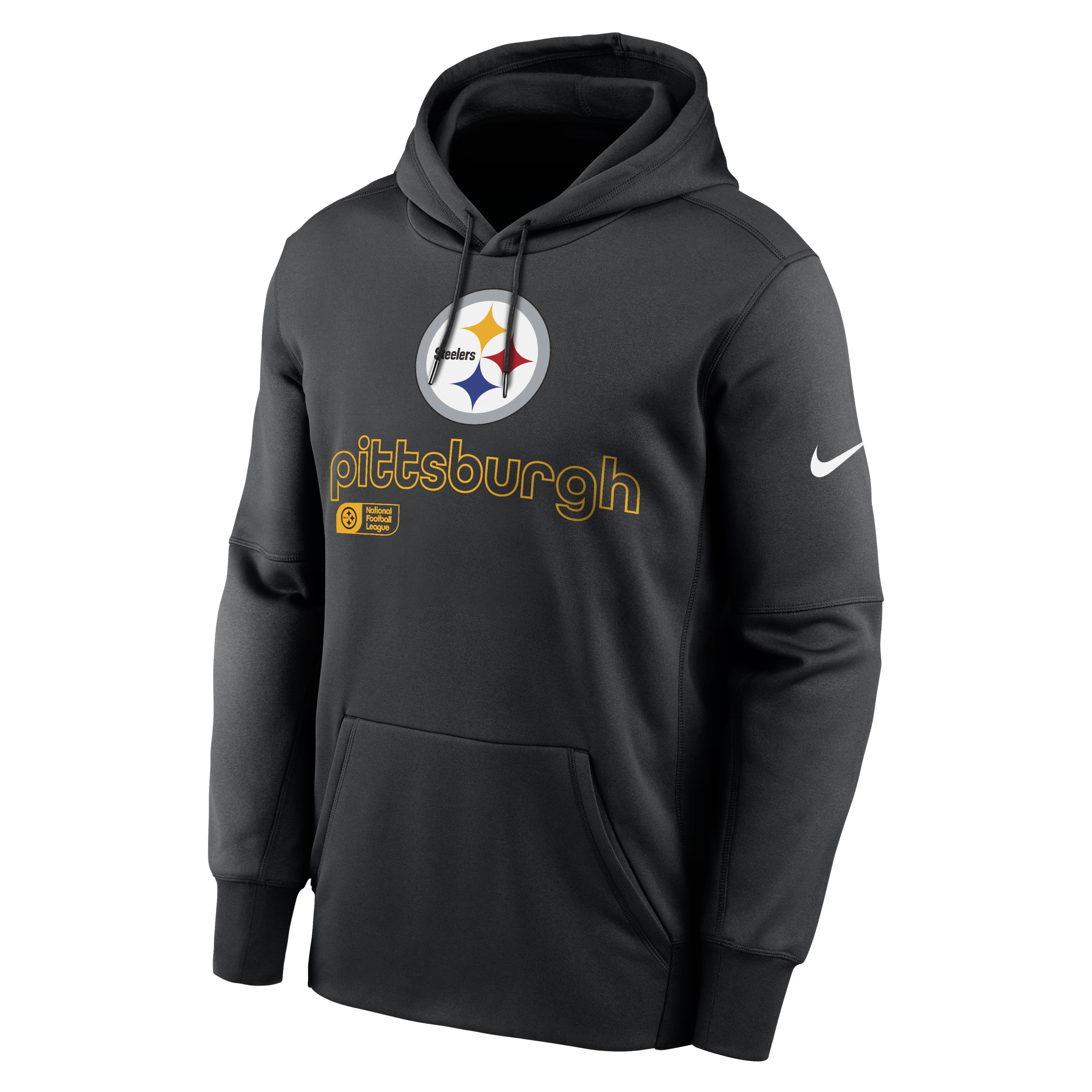 Pittsburgh Steelers Icon Men’s Nike Therma NFL Pullover Hoodie