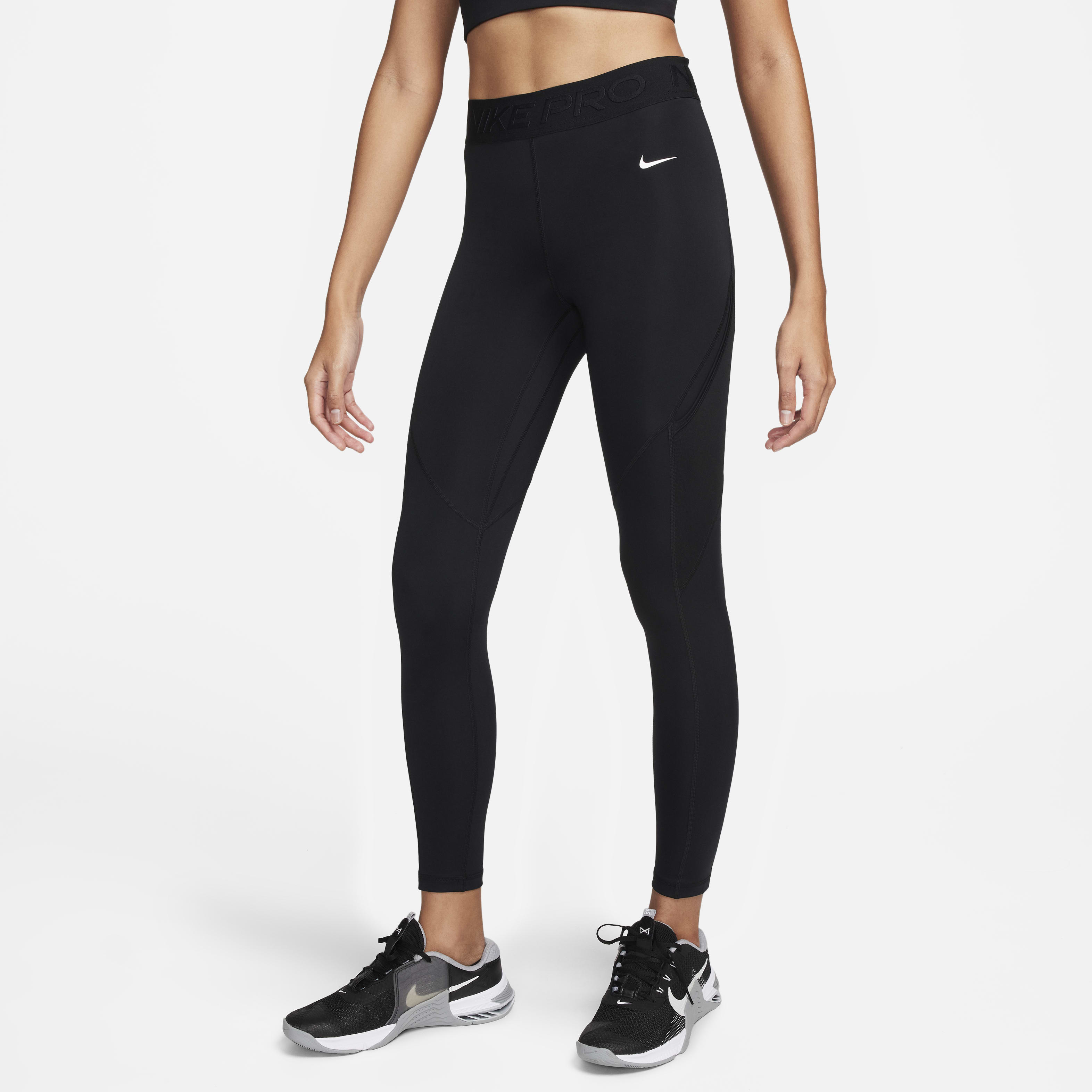 Nike Pro Women's Mid-Rise 7/8 Leggings with Pockets