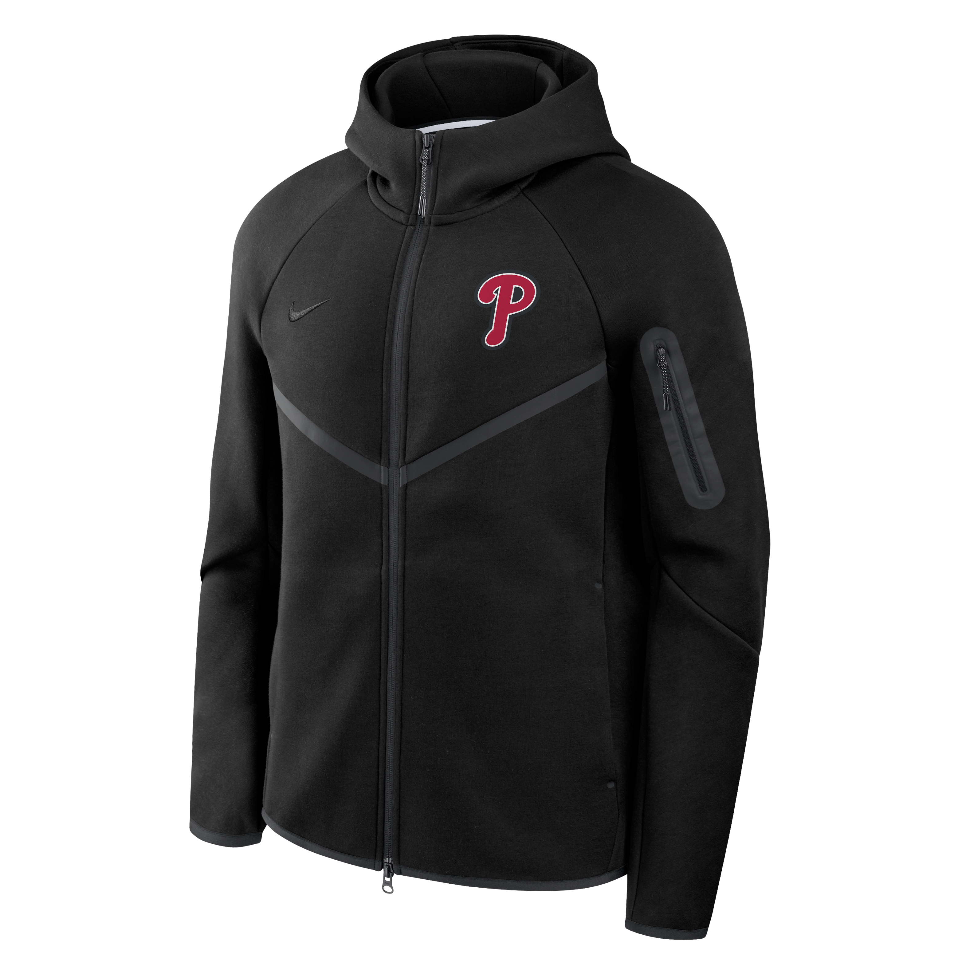 Philadelphia Phillies Tech Fleece Windrunner Men's Nike MLB Full-Zip Hooded Jacket