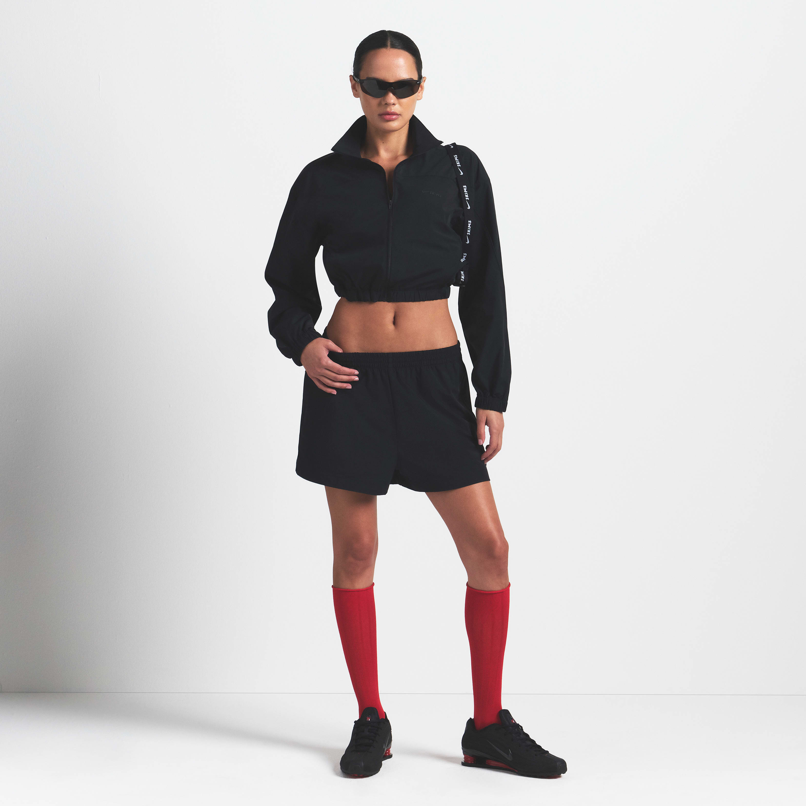 NikeSKIMS Woven Nylon Women's Crop Jacket