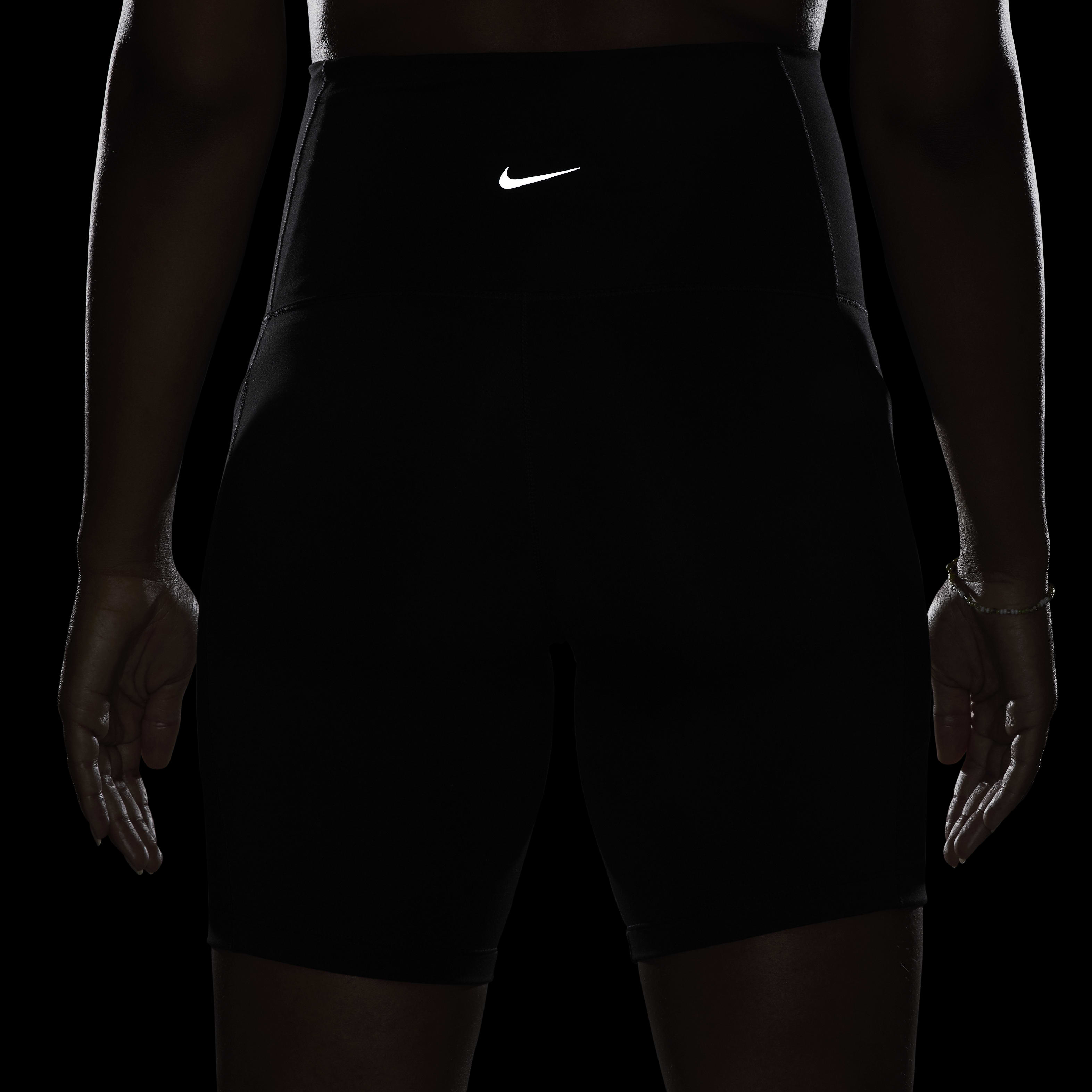 Nike (M) One Women's Dri-FIT High-Waisted 8" Biker Shorts With Pockets (Maternity)