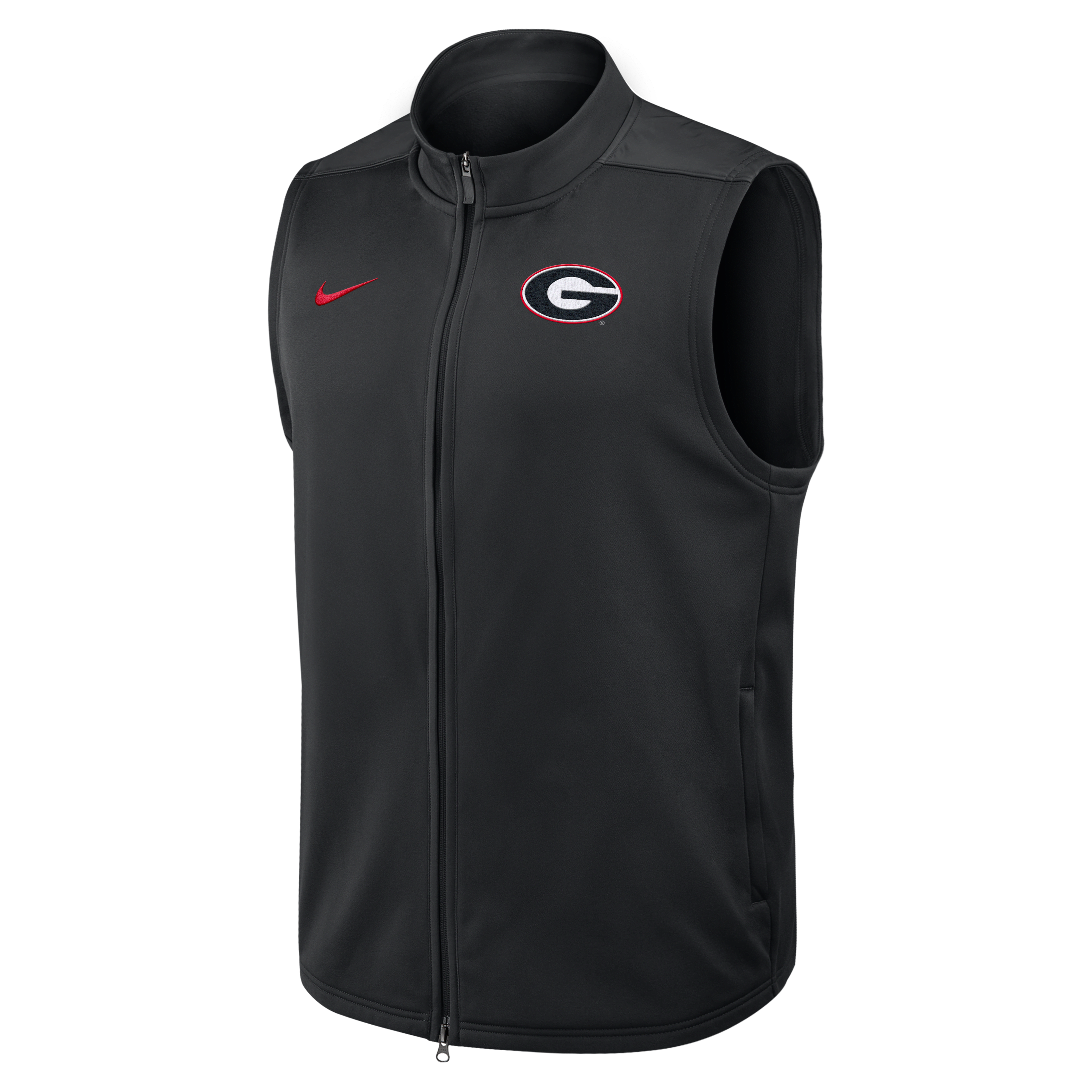 Georgia Victory Men's Nike Therma-FIT College Full-Zip Vest