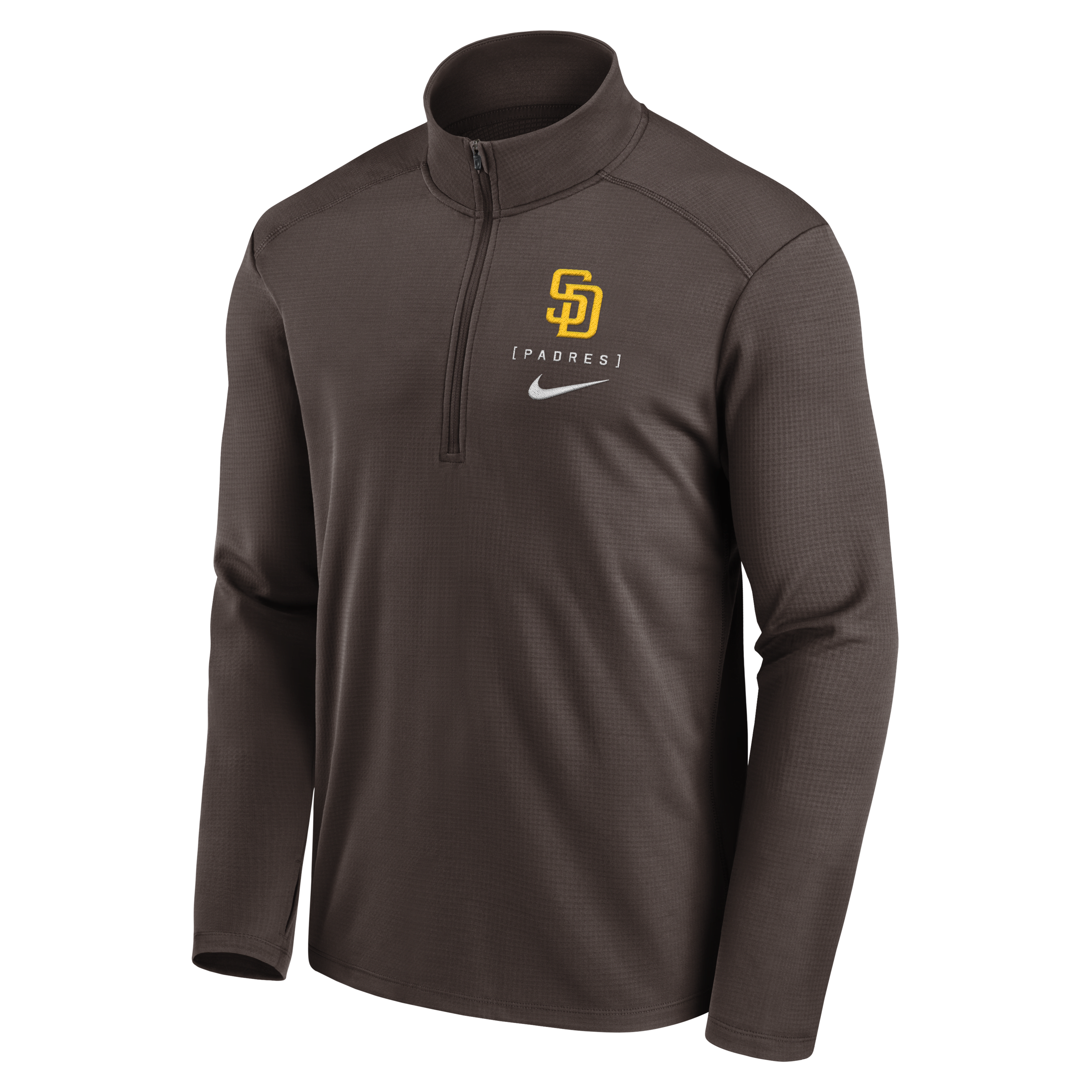 San Diego Padres Franchise Logo Pacer Men's Nike Dri-FIT MLB 1/2-Zip Jacket