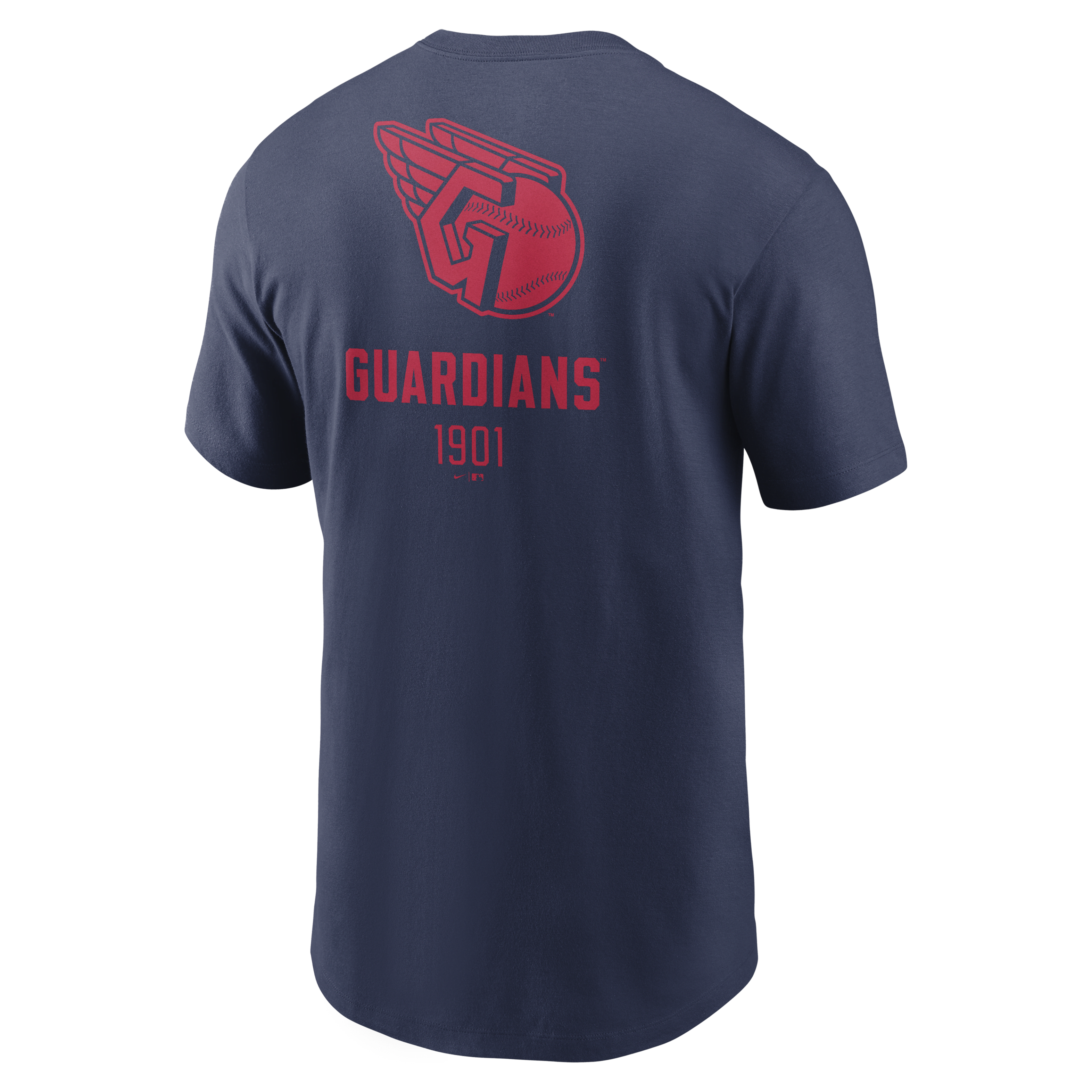 Cleveland Guardians Large Logo Back Stack Men's Nike MLB T-Shirt