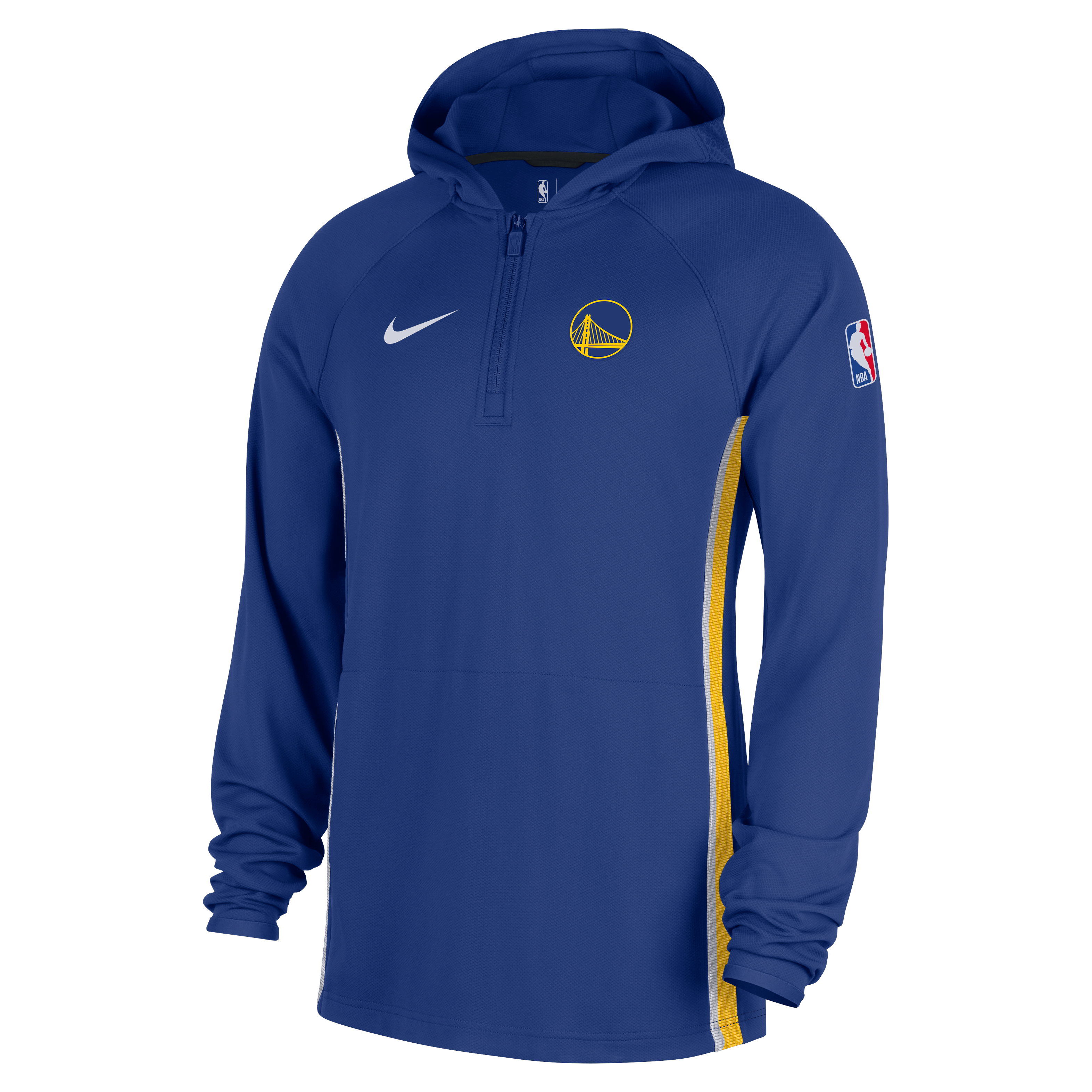 Golden State Warriors Zoned Men's Nike Dri-FIT NBA 1/4-Zip Hoodie