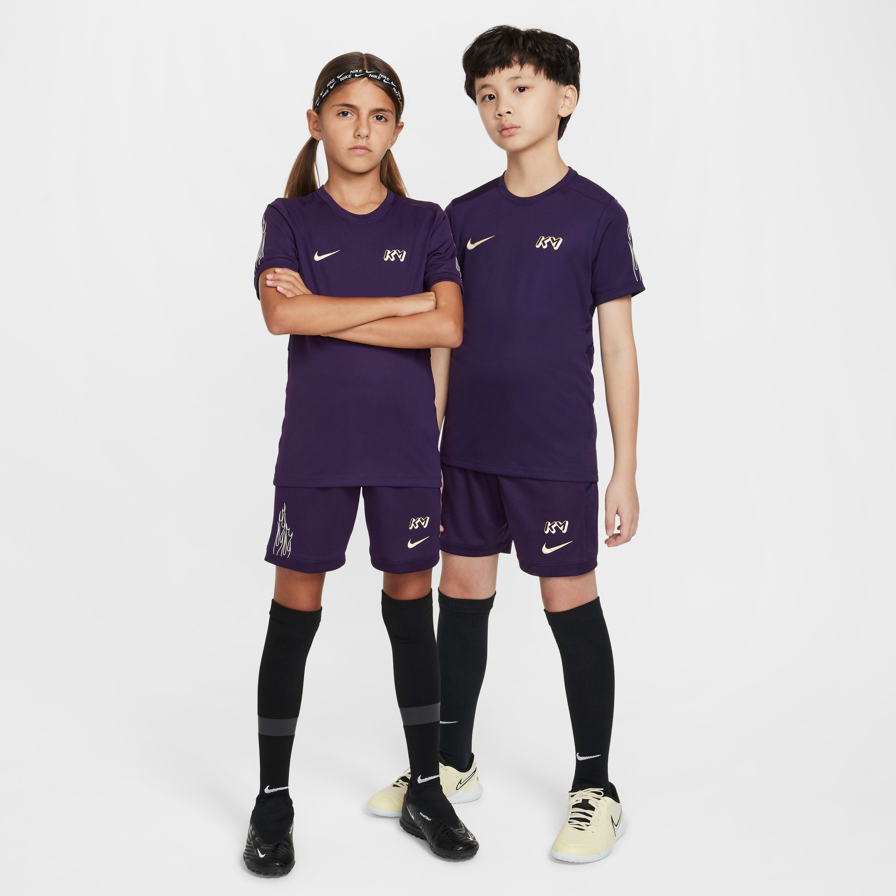Kylian Mbappé Academy Big Kids' Dri-FIT Soccer Shorts