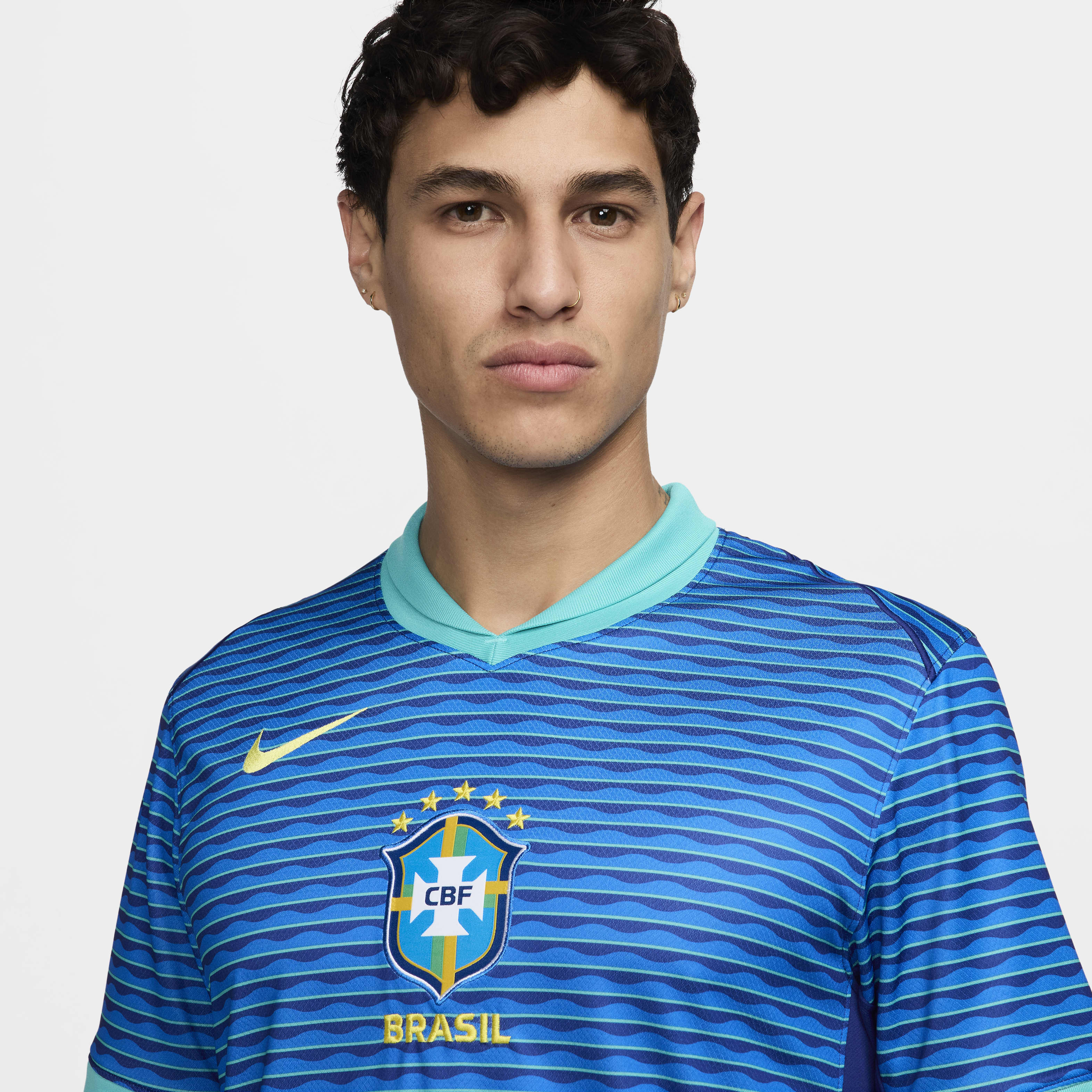 Brazil 2024 Stadium Away Men's Nike Dri-FIT Soccer Replica Jersey