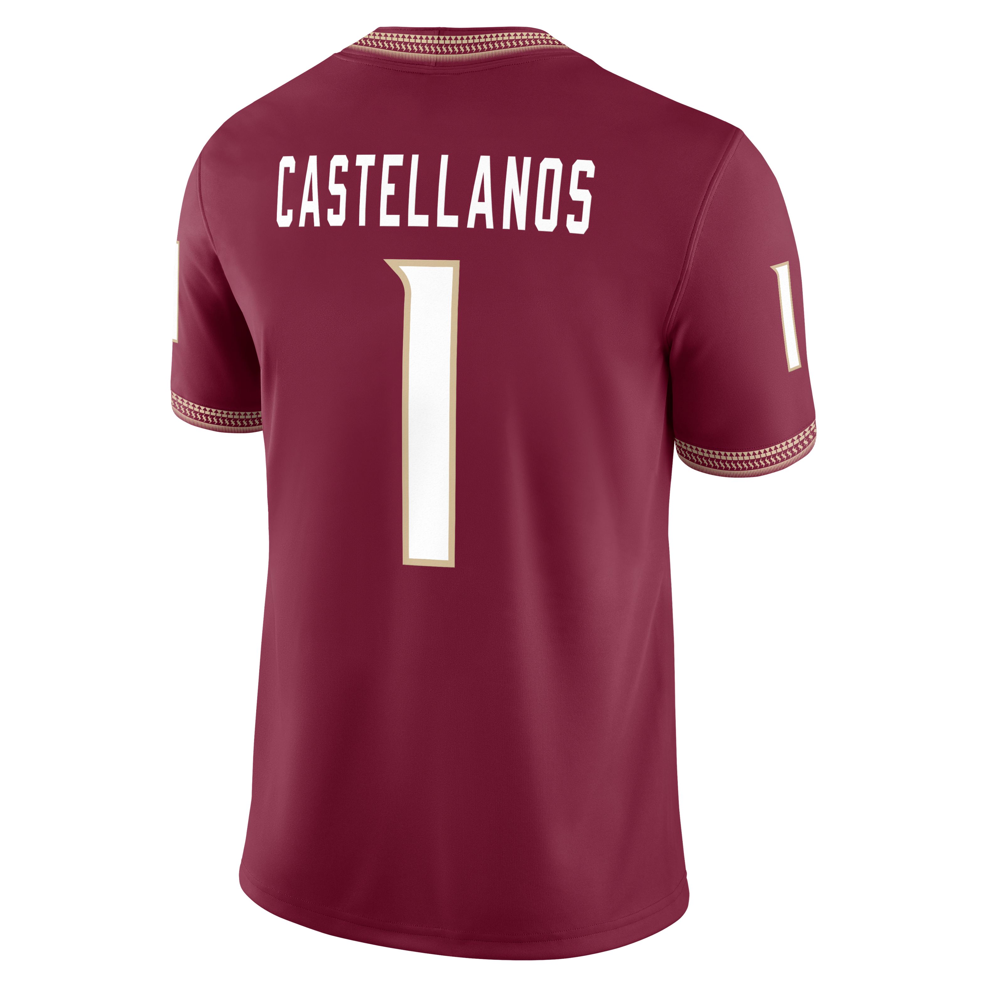 Tommy Castellanos Florida State Men’s Nike Dri-FIT College NIL Game Jersey