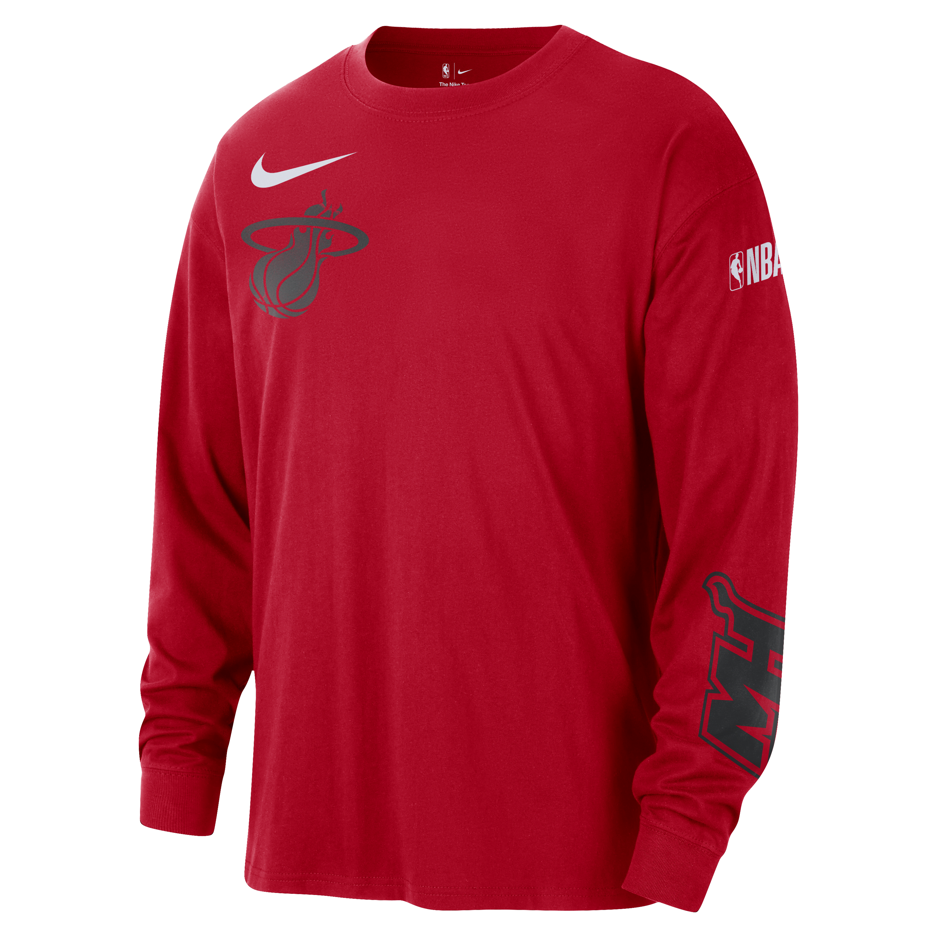 Miami Heat Courtside City Edition Men's Nike NBA Max90 Long-Sleeve T-Shirt