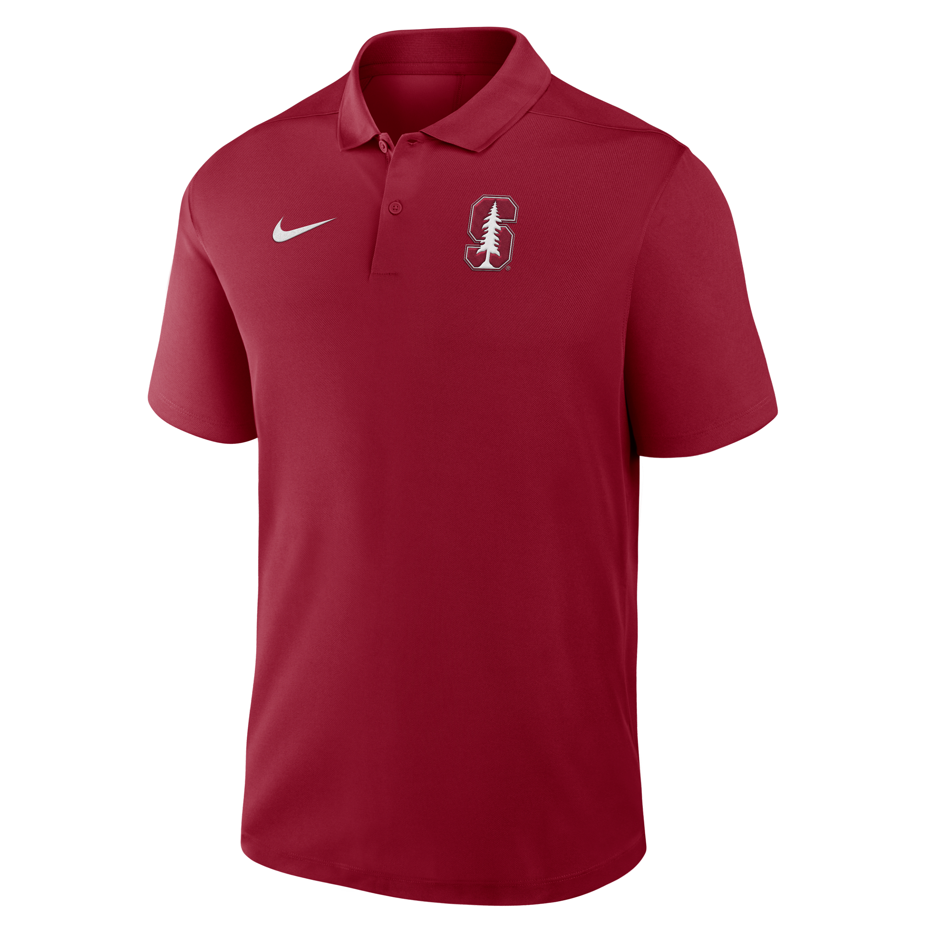 Stanford Primetime Victory Primary Logo Men's Nike Dri-FIT College Polo