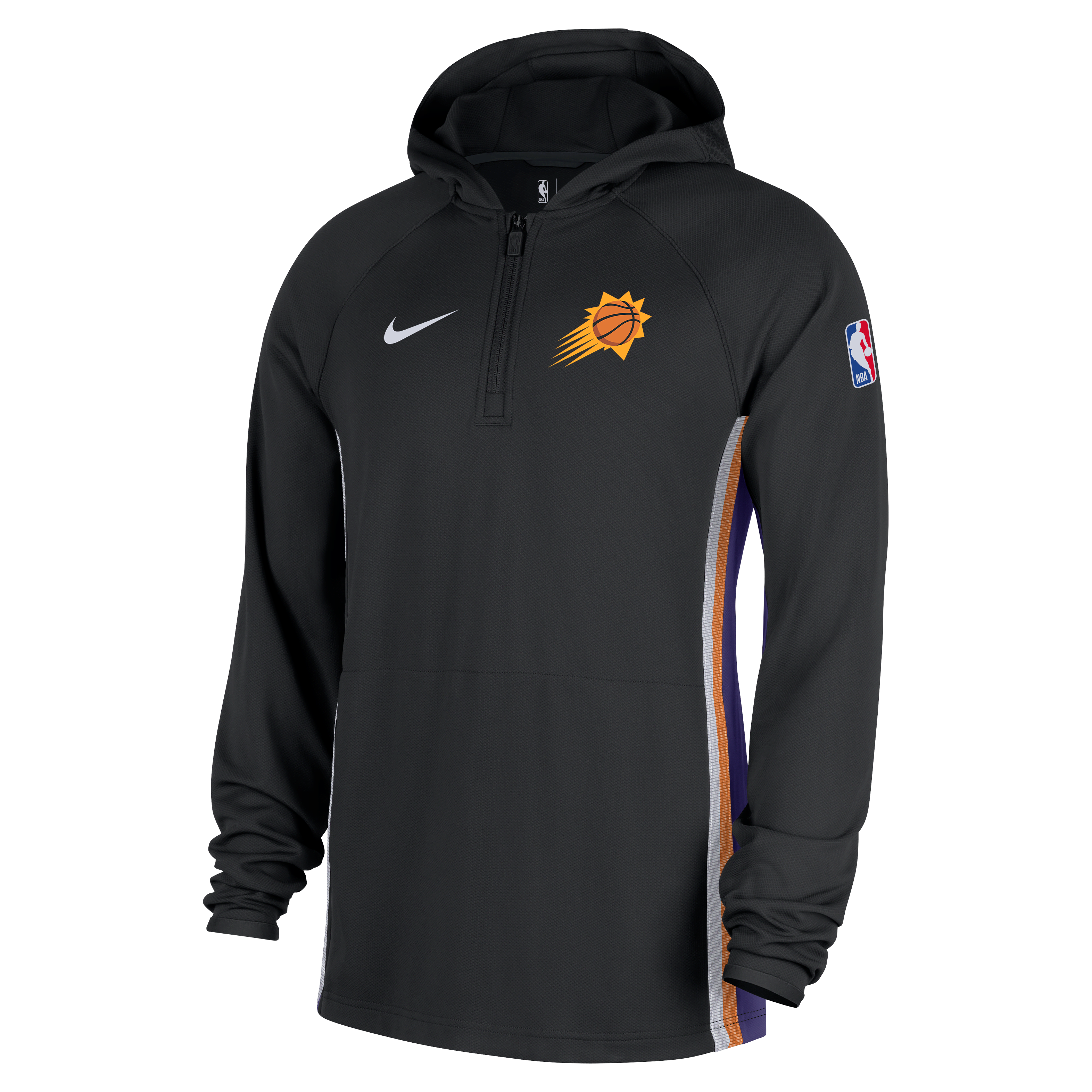 Phoenix Suns Zoned Men's Nike Dri-FIT NBA 1/4-Zip Hoodie