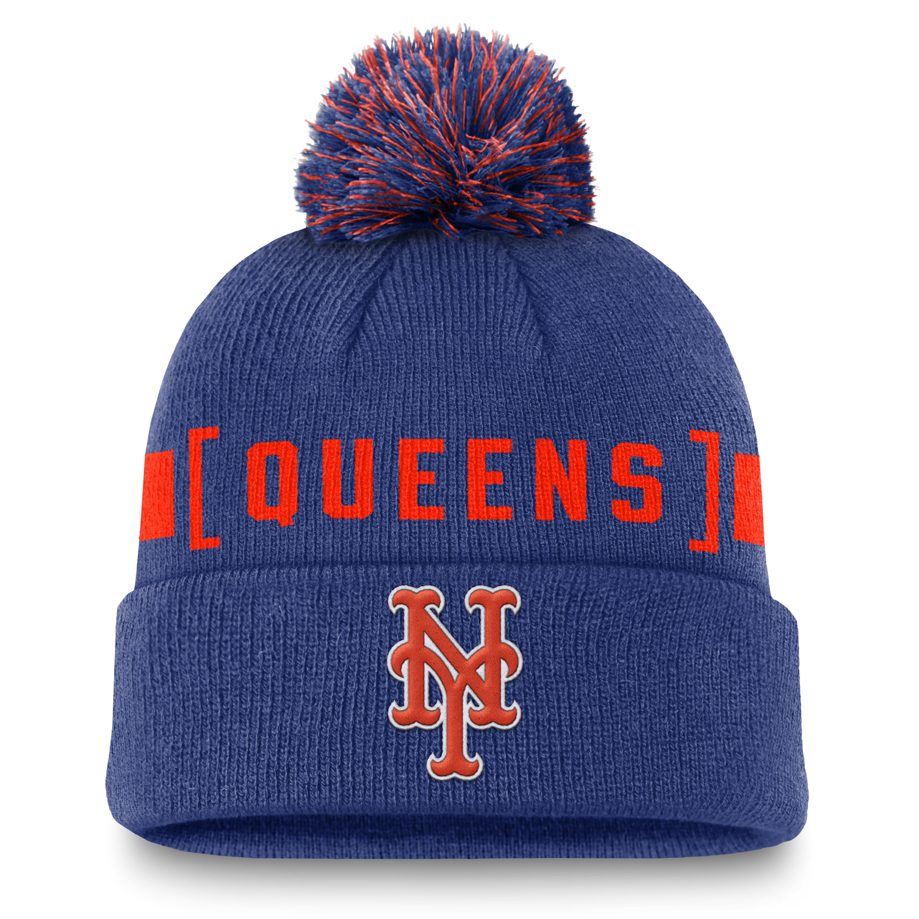 New York Mets Hometown Peak Men's Nike MLB Cuffed Pom Beanie