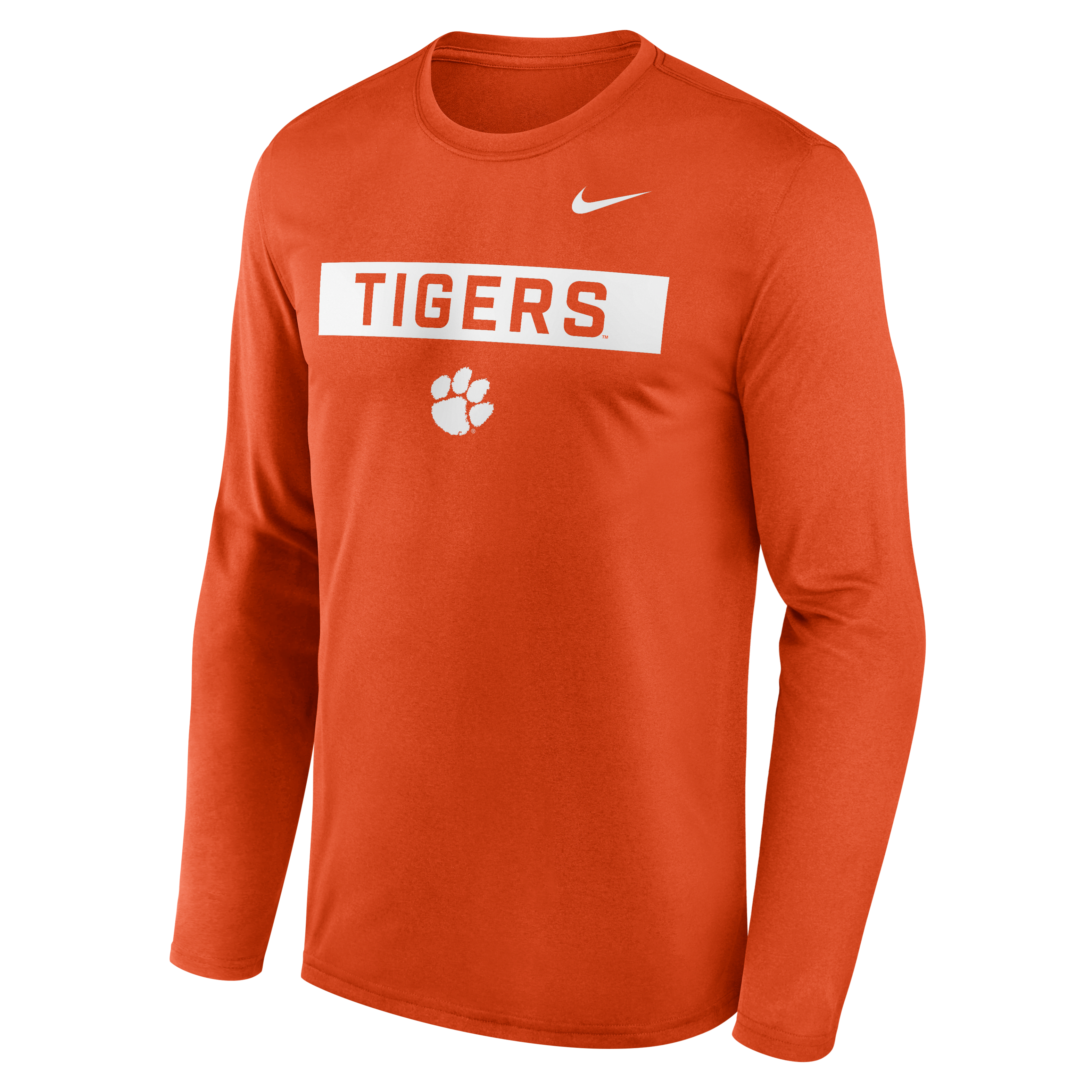 Clemson Primetime Legend 2-Hit Men's Nike Dri-FIT College Long-Sleeve T-Shirt