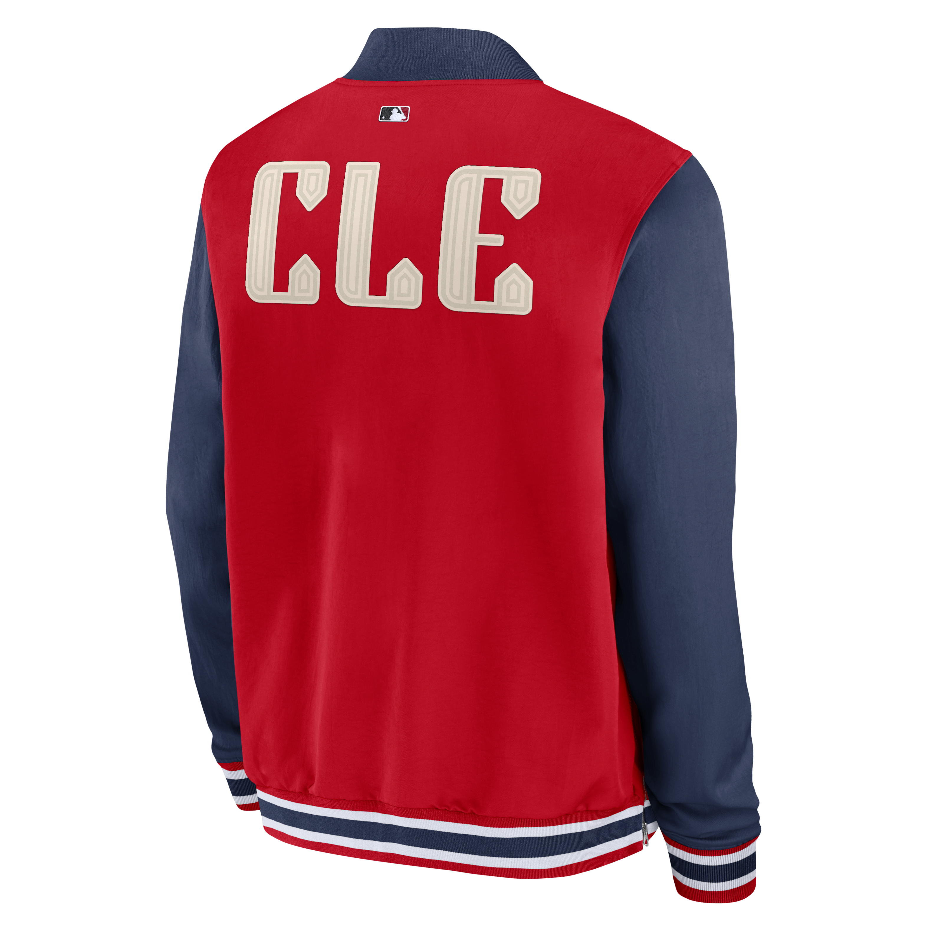 Cleveland Guardians Authentic Collection City Connect Game Time Men's Nike MLB Full-Zip Bomber Jacket