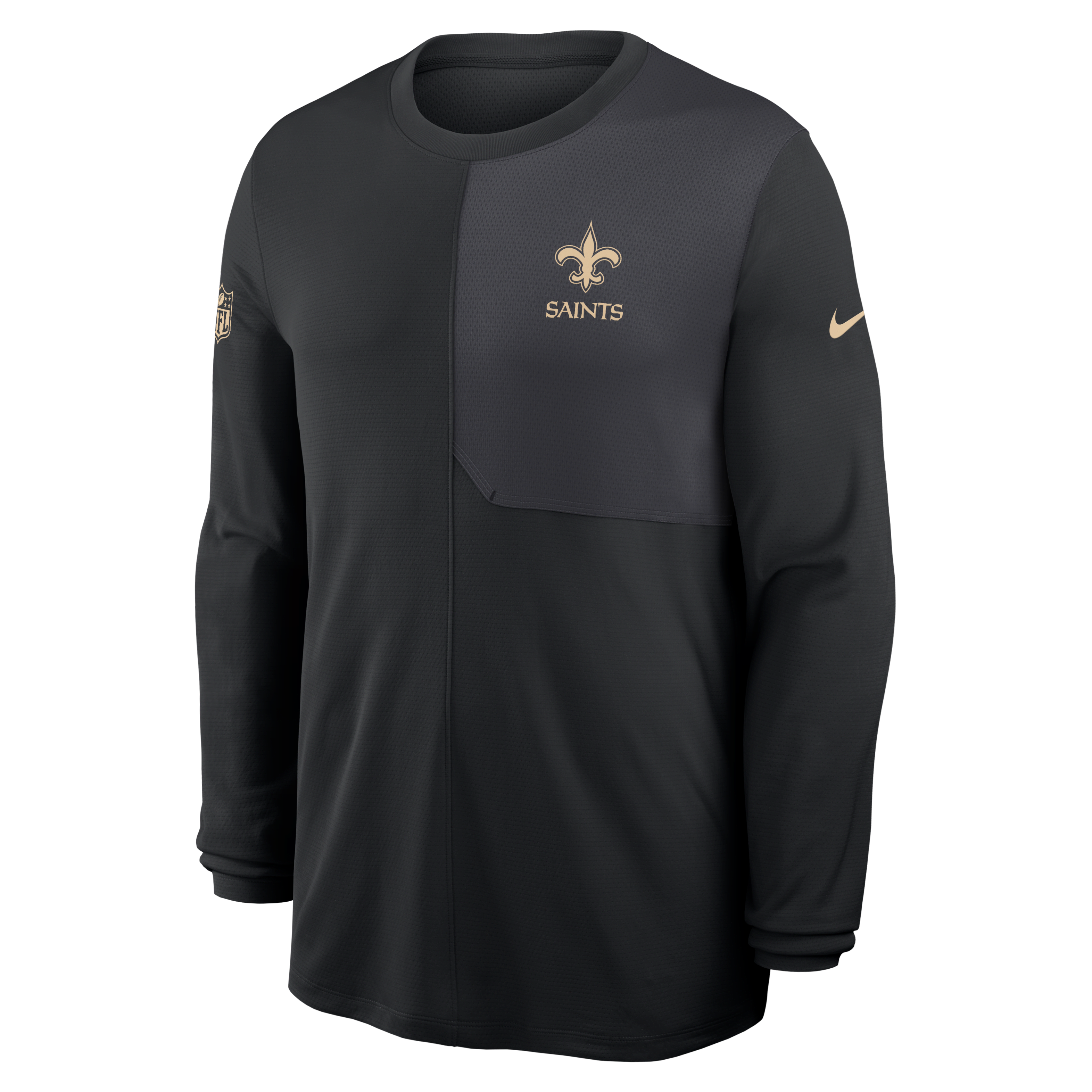New Orleans Saints Sideline Coach Men's Nike Dri-FIT NFL Long-Sleeve Top