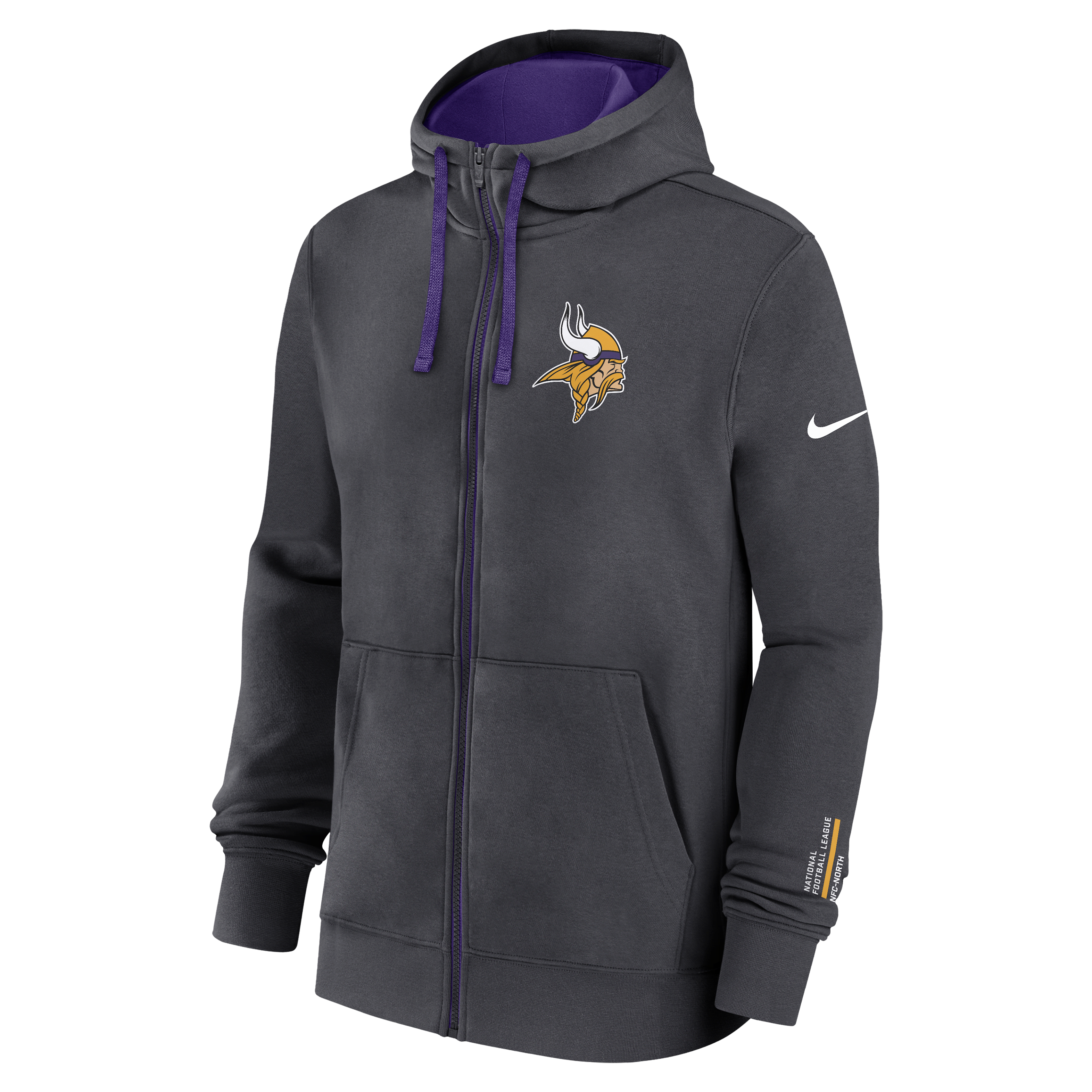 Minnesota Vikings Playbook Page Club Men's Nike NFL Full-Zip Hoodie