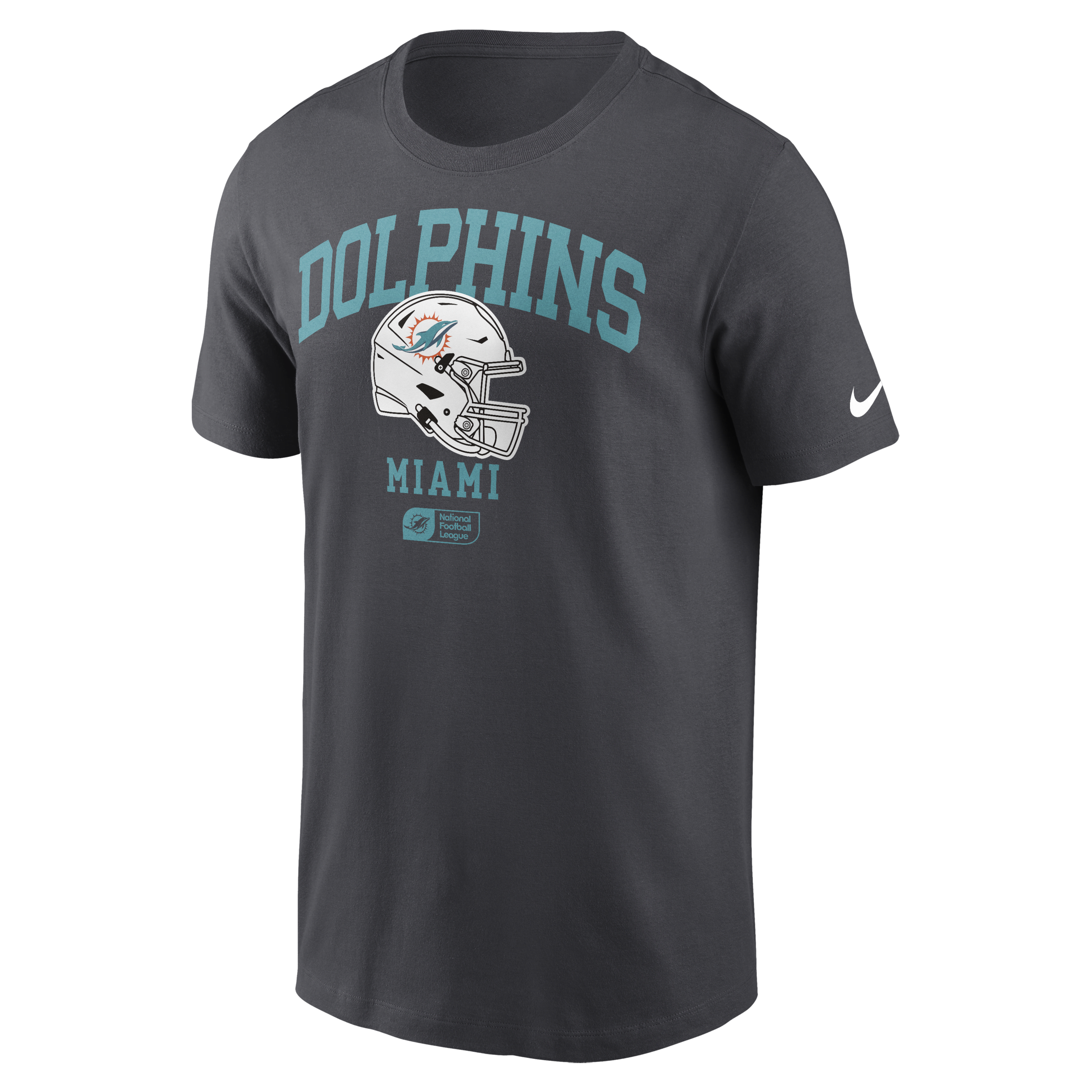 Miami Dolphins Helmet Essential Men's Nike NFL T-Shirt