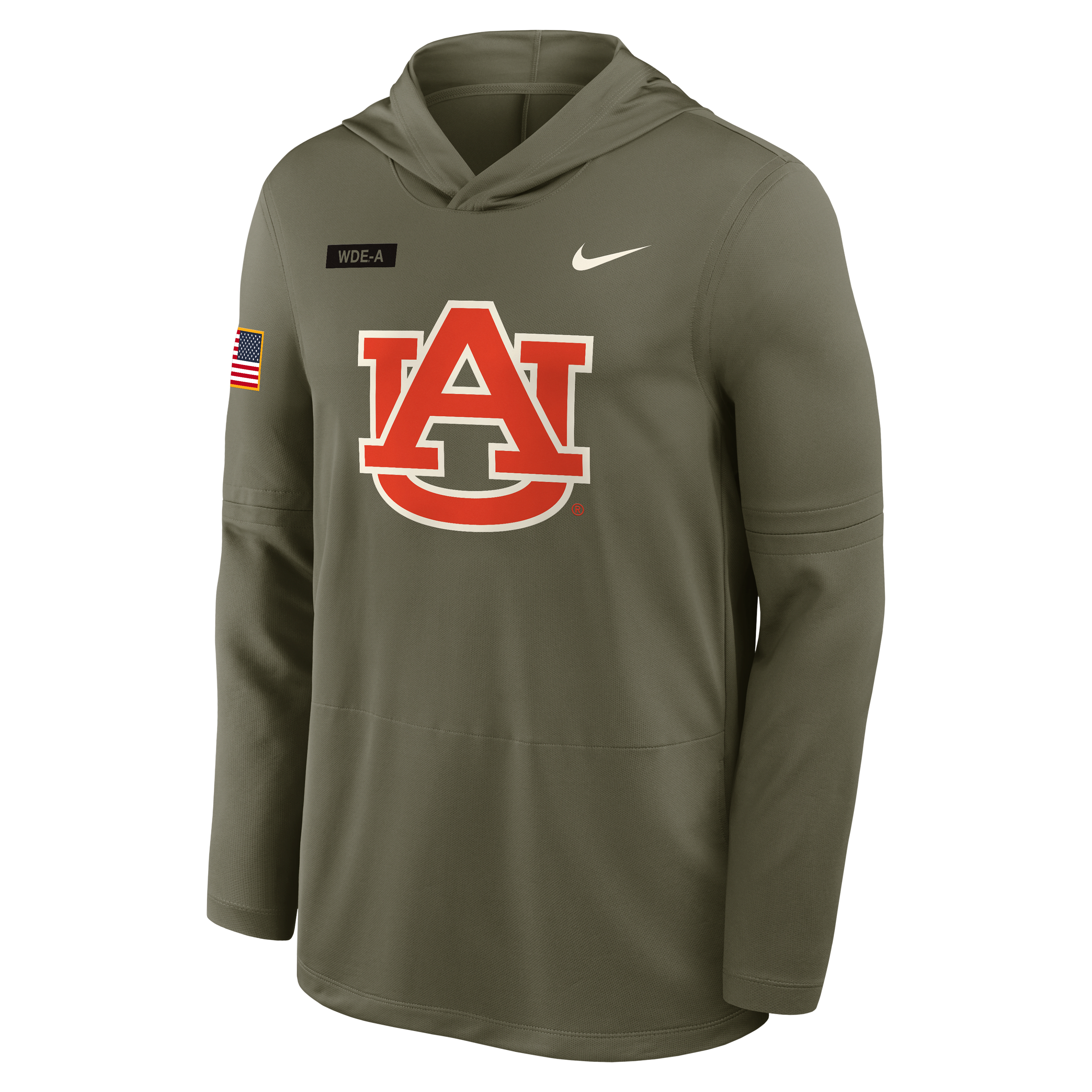 Auburn 2025 Military Appreciation Men's Nike Dri-FIT College Long-Sleeve Hooded Top