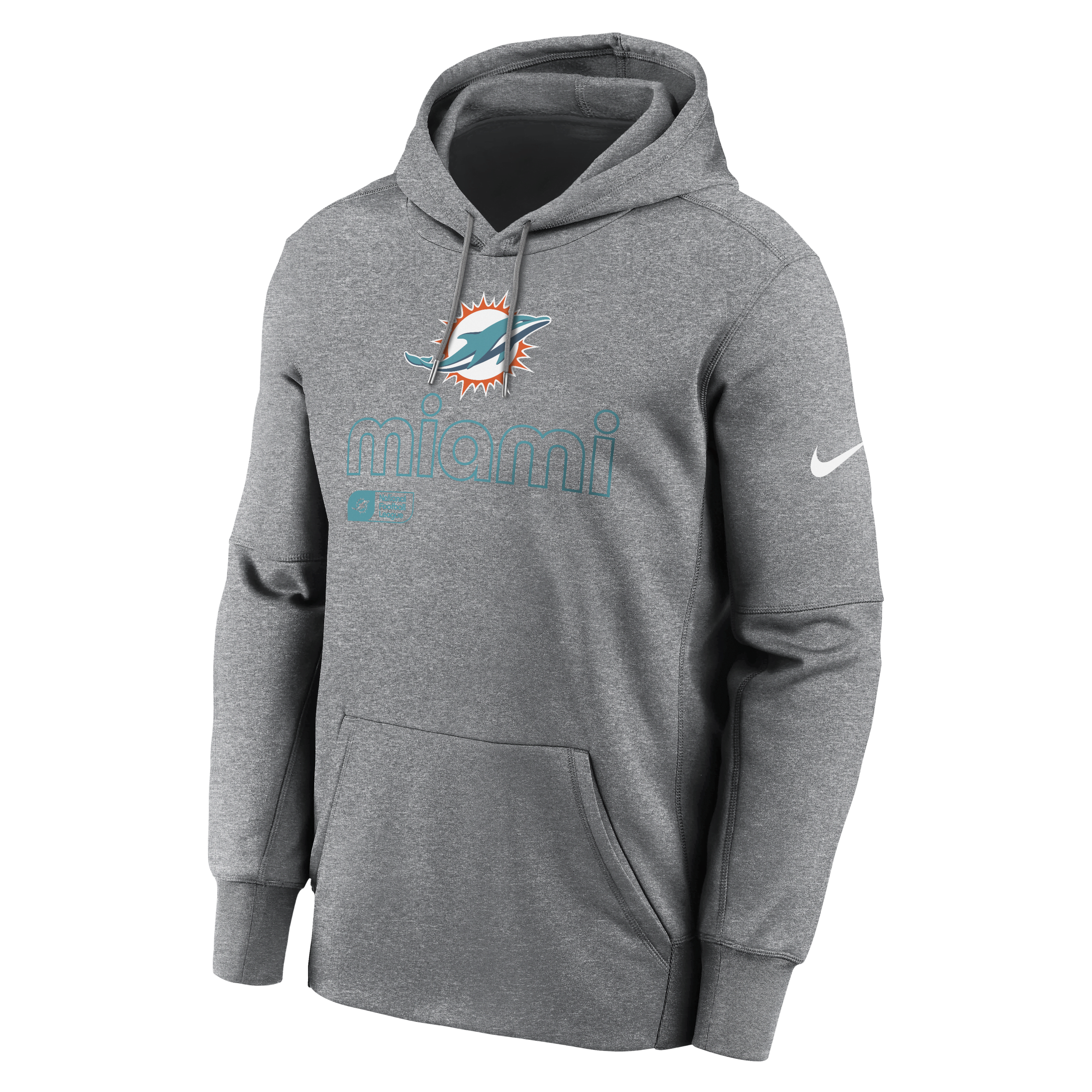 Miami Dolphins Icon Men’s Nike Therma NFL Pullover Hoodie