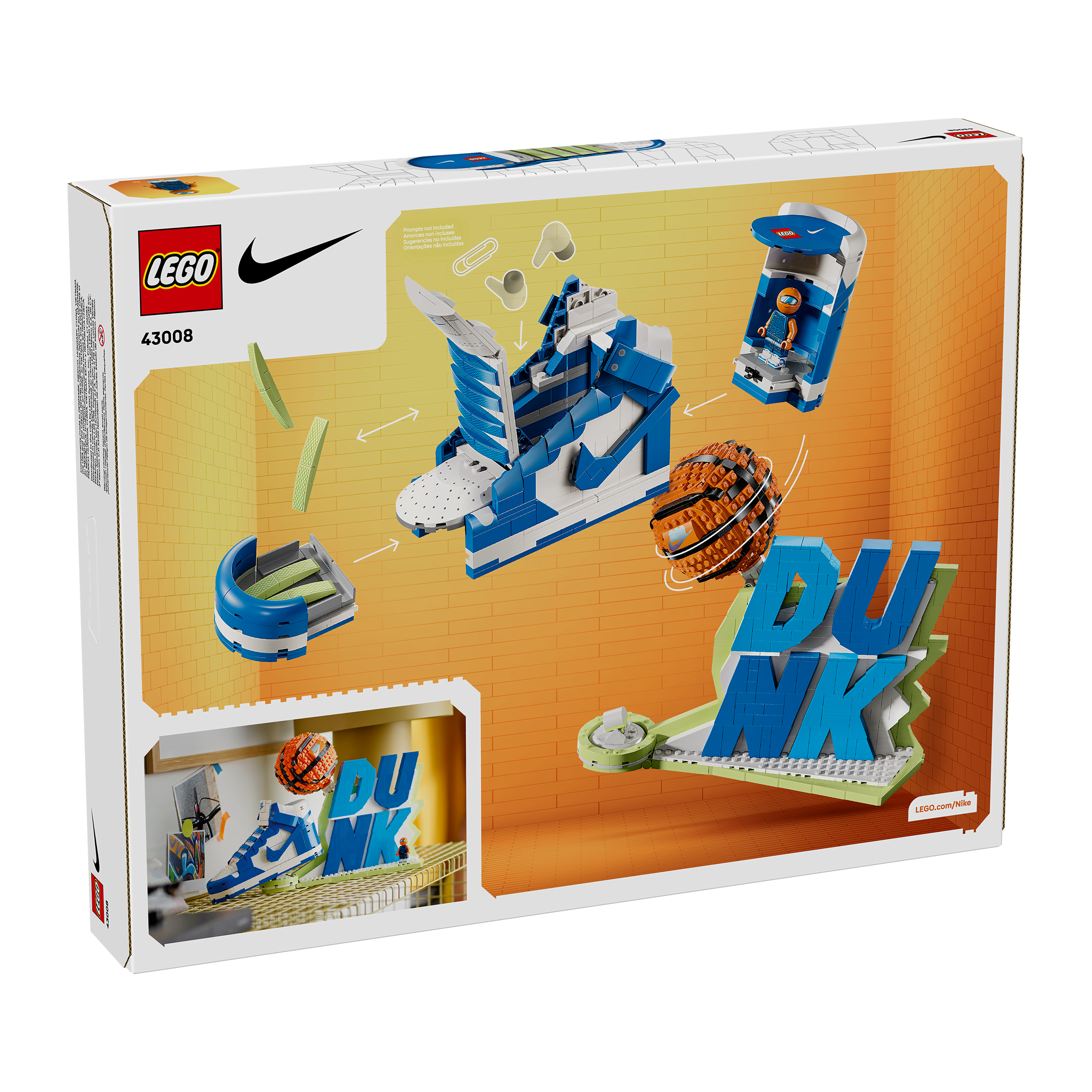 Nike Dunk Trickshot x LEGO® Set Building Kit with Exclusive Minifigure