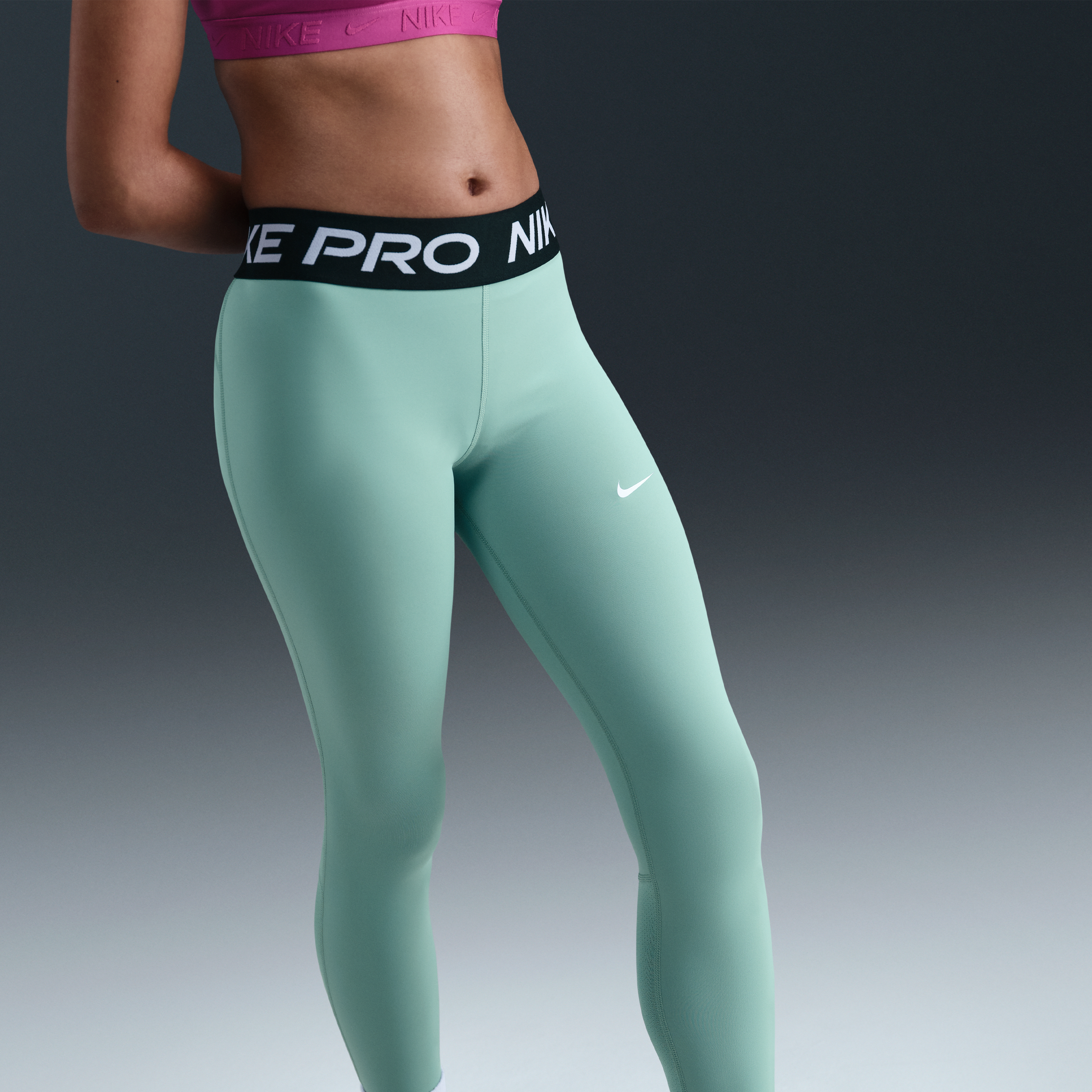 Nike Pro Girls' Mid-Rise Leggings