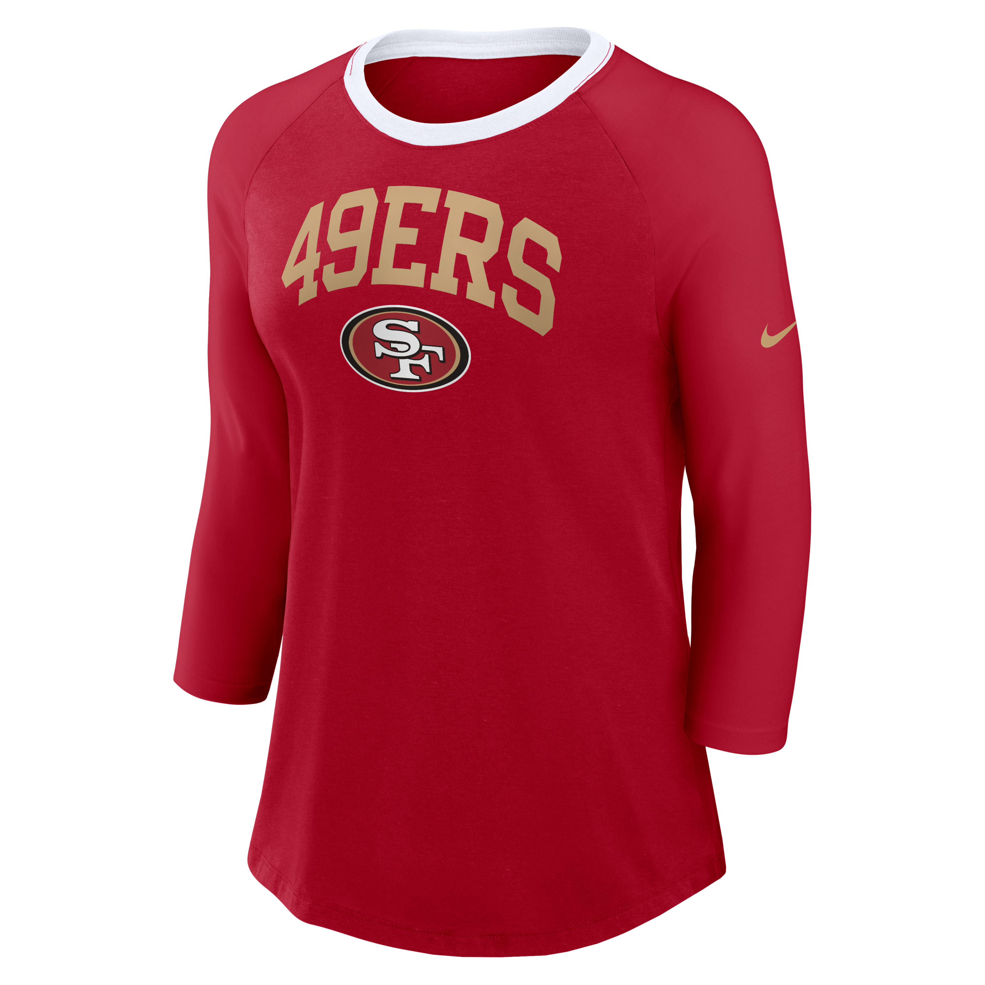 San Francisco 49ers Women's Nike NFL 3/4-Sleeve T-Shirt