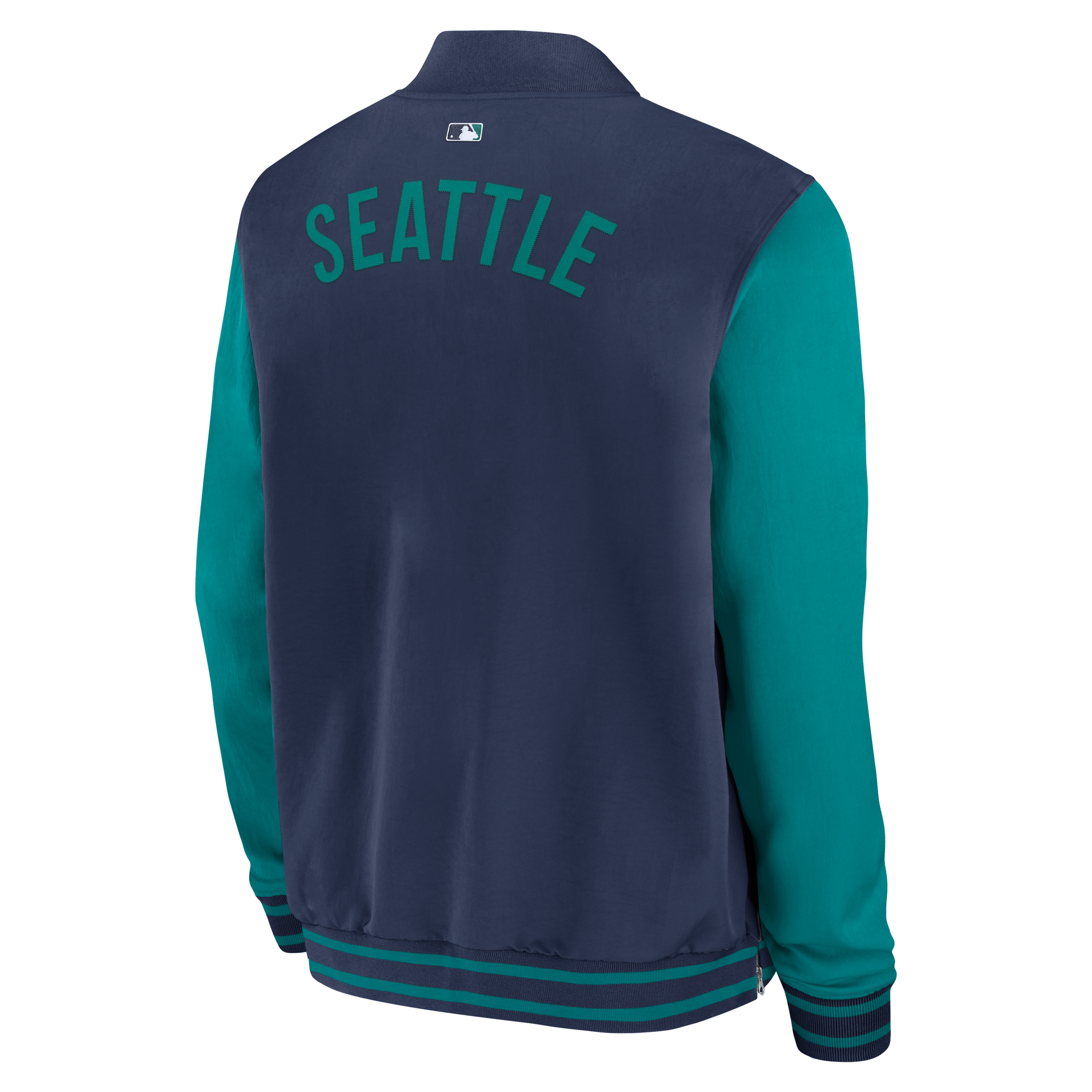 Seattle Mariners Authentic Collection Dugout Men's Nike MLB Full-Zip Bomber Jacket