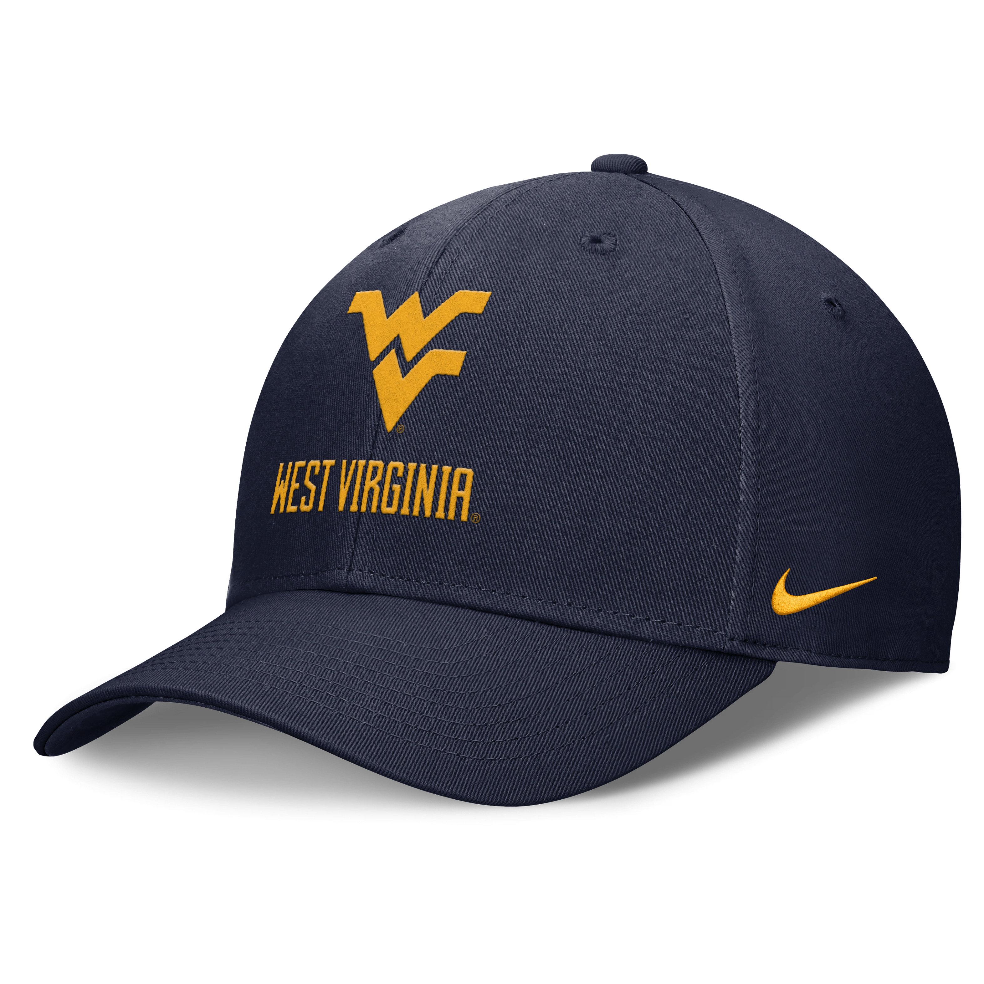 West Virginia Campus Club Men's Nike College Adjustable Hat