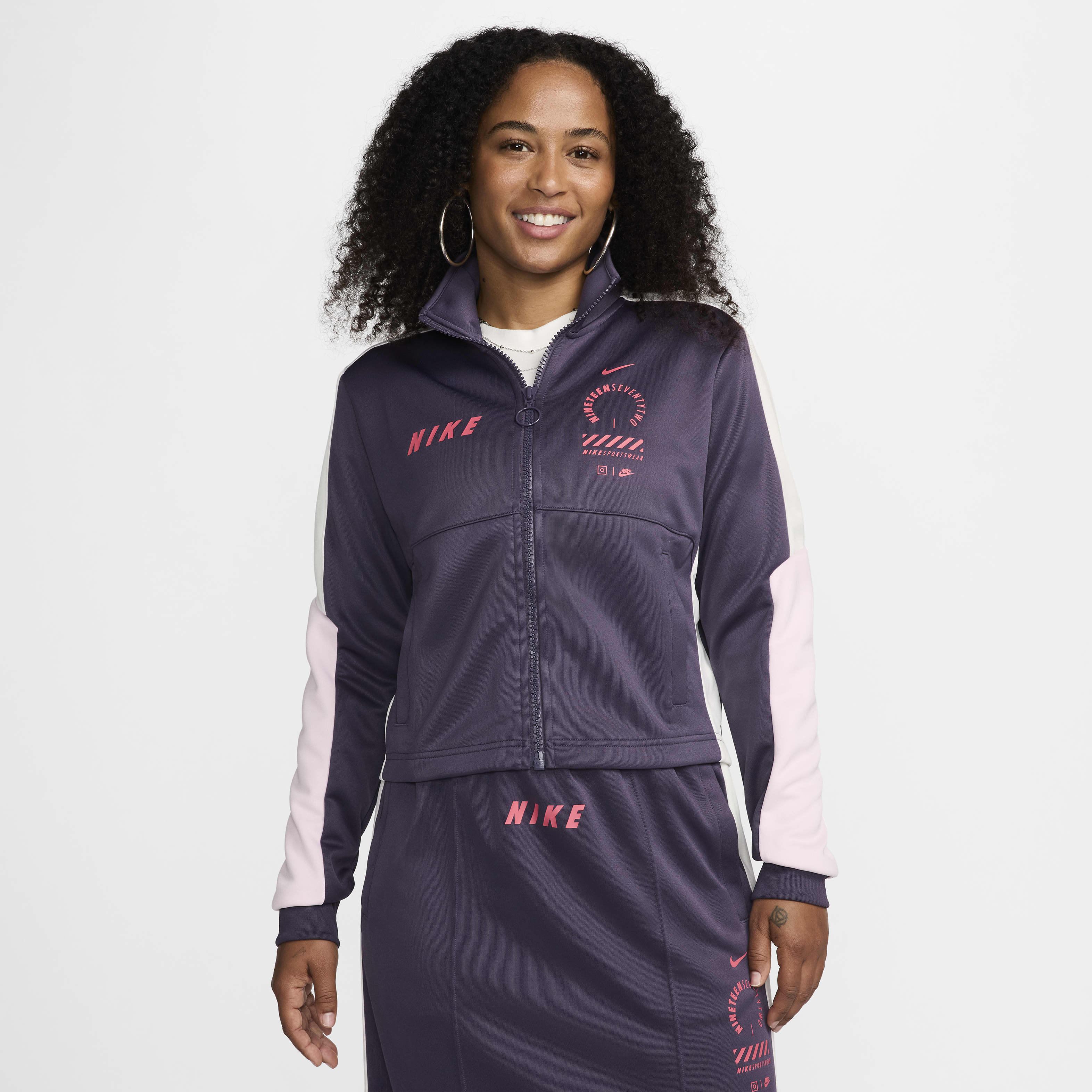 nike tracksuit blue womens
