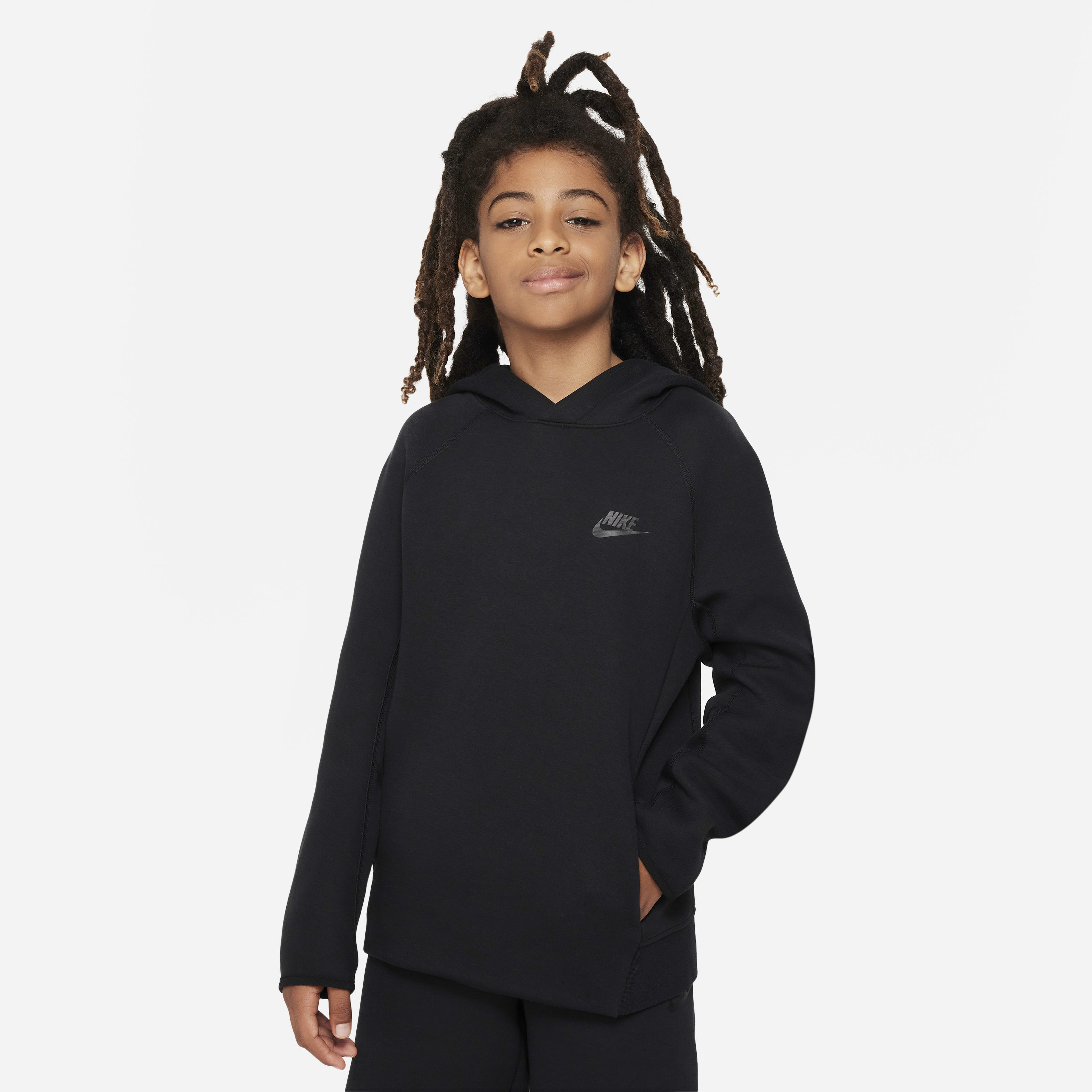 Nike Sportswear Tech Fleece Big Kids' (Boys') Pullover Hoodie