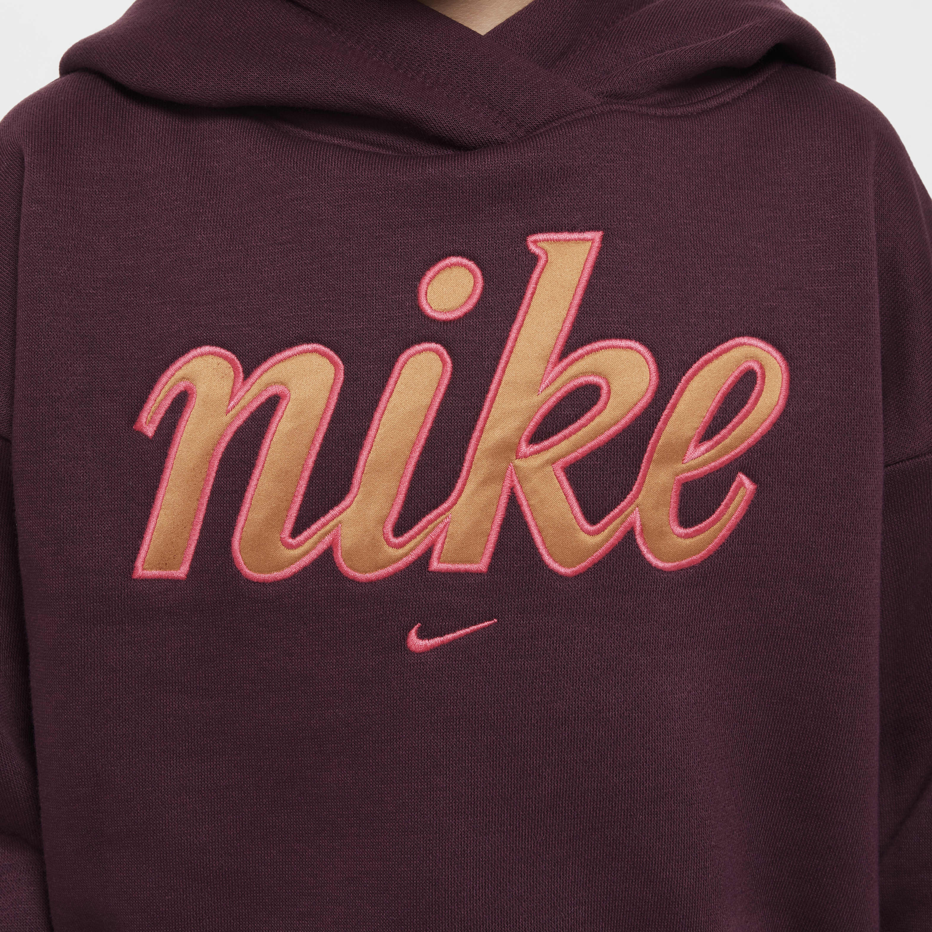 Nike Sportswear Club Little Kids' Fleece Boxy Graphic Pullover Hoodie