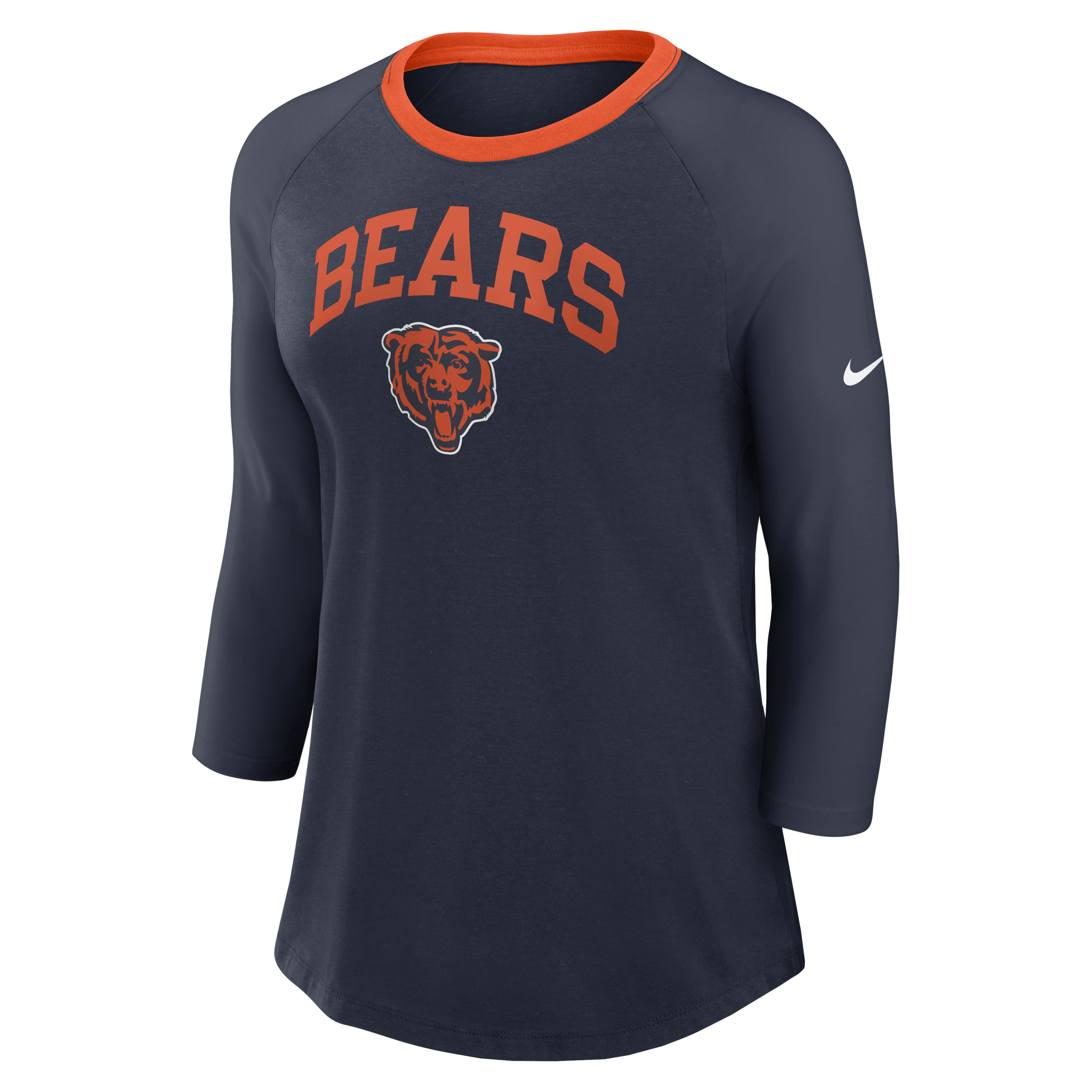 Chicago Bears Women's Nike NFL 3/4-Sleeve T-Shirt