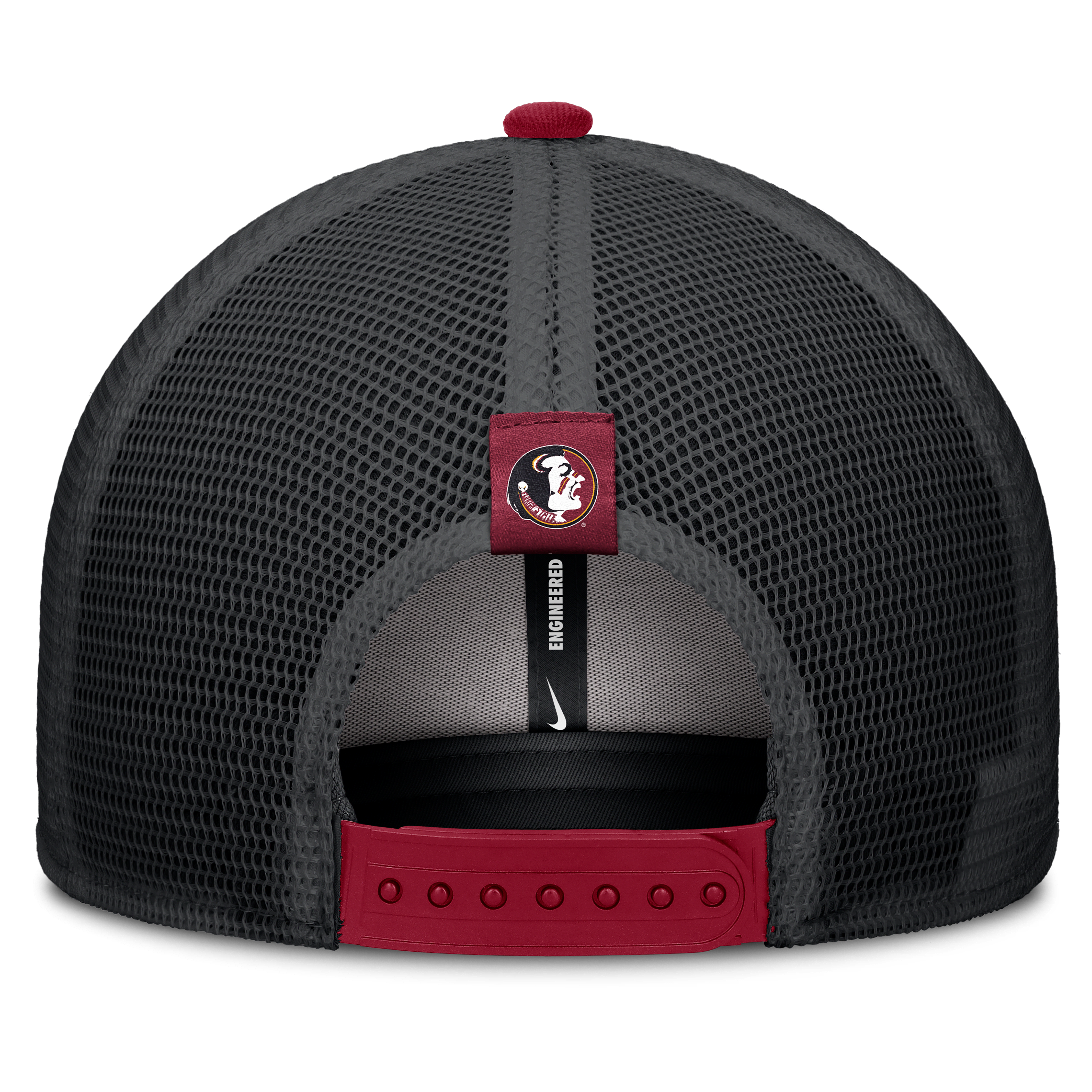Florida State Legacy Arch Rise Men's Nike Dri-FIT College Trucker Adjustable Hat