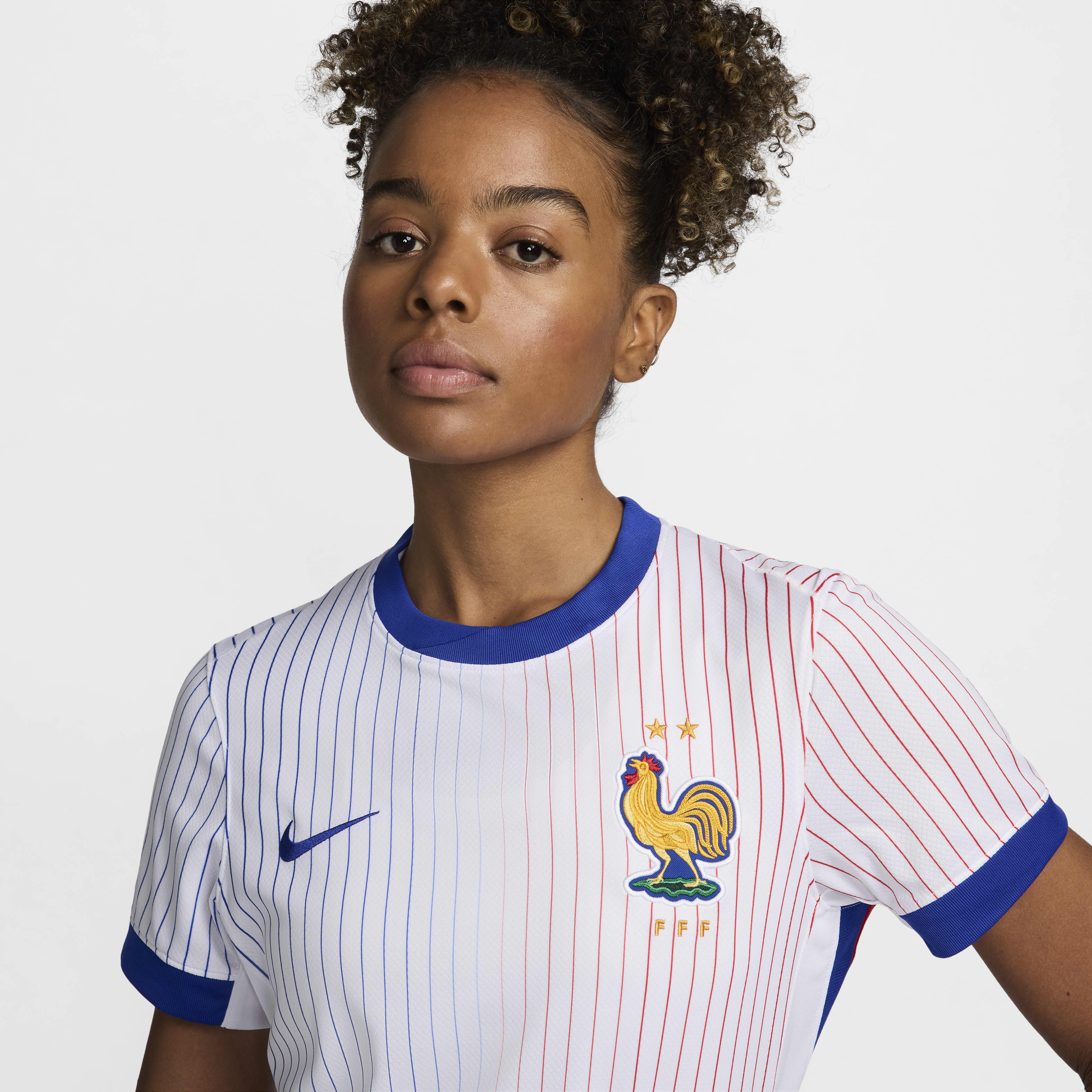 FFF (Men's Team) 2024/25 Stadium Away Women's Nike Dri-FIT Soccer Replica Jersey