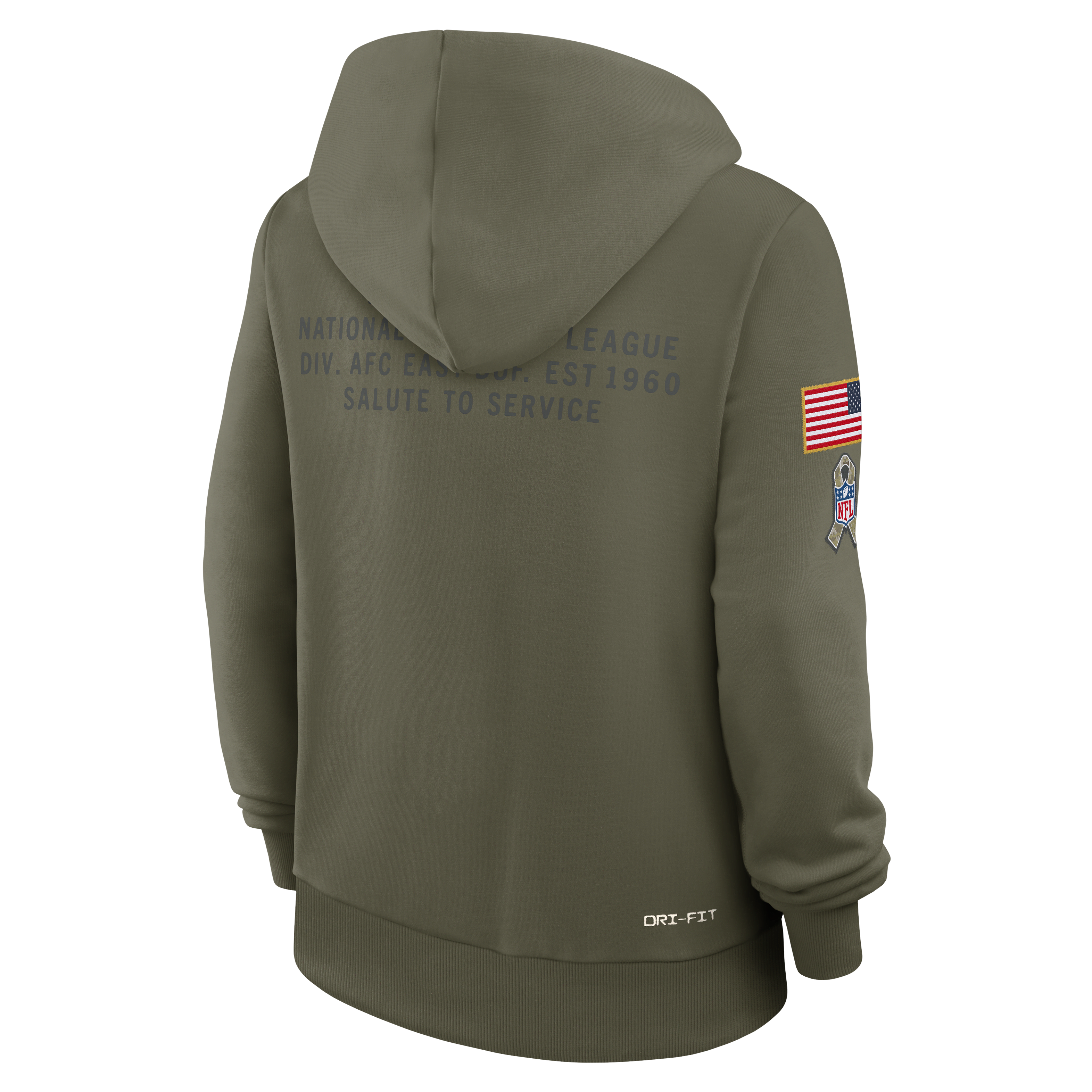 Buffalo Bills Salute to Service Sideline Women's Nike Dri-FIT NFL Pullover Hoodie