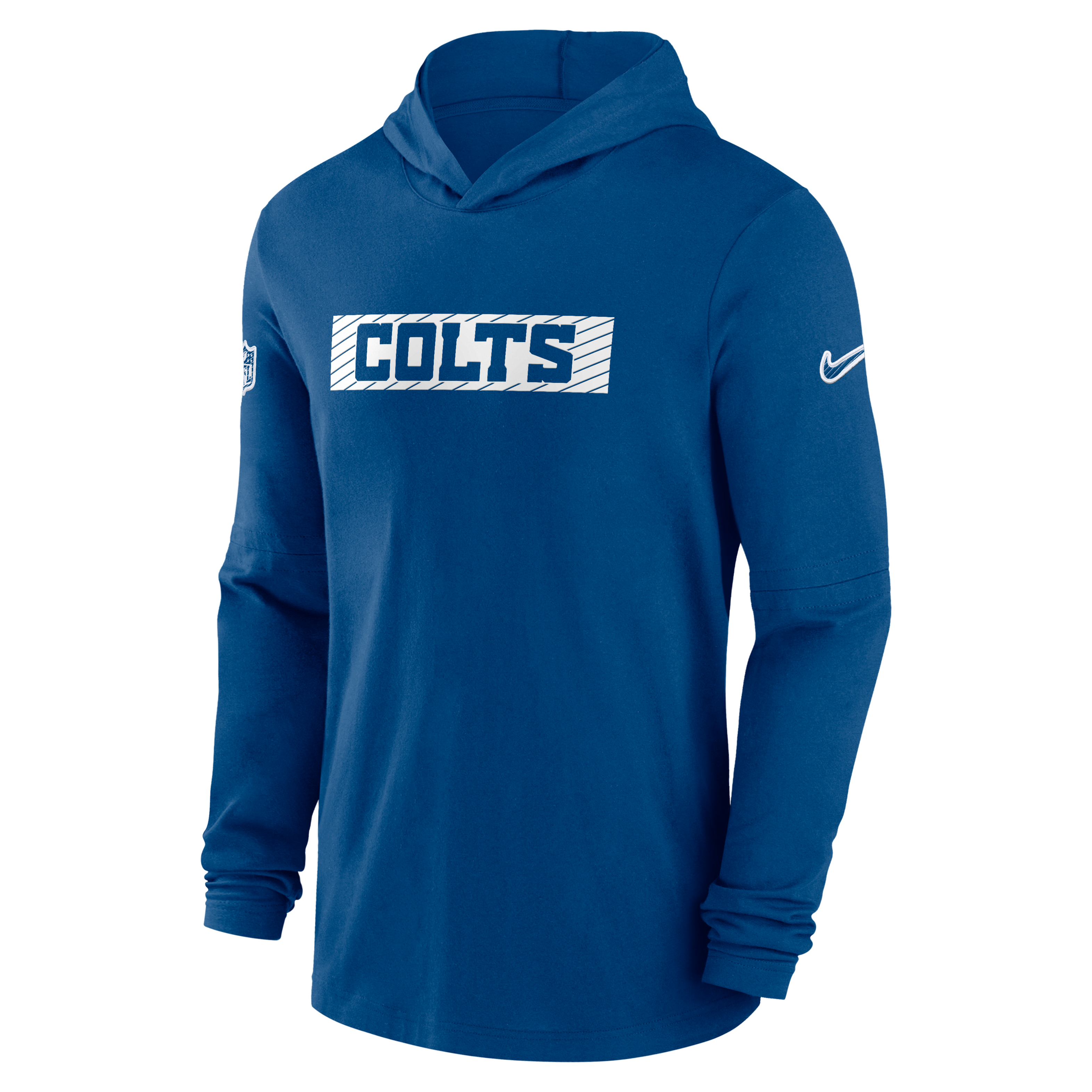 Indianapolis Colts Sideline Men's Nike Dri-FIT NFL Long-Sleeve Hooded Top