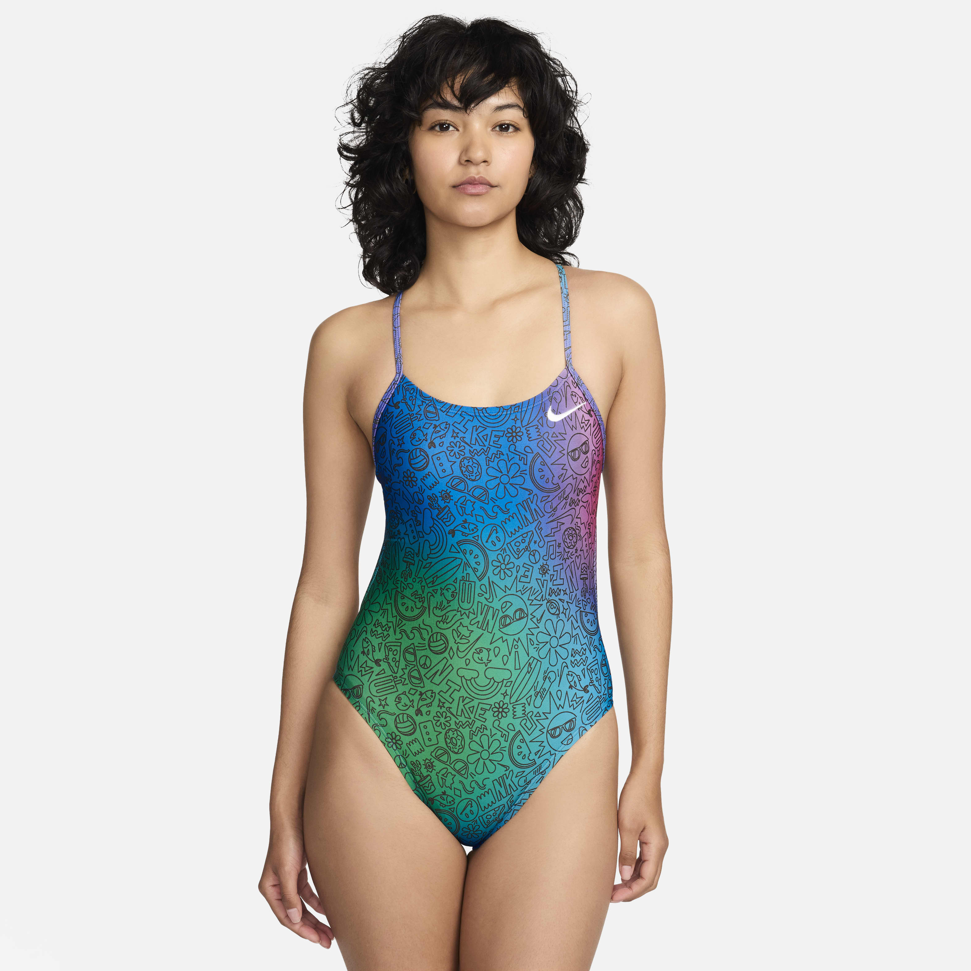 Nike Swim HydraStrong Cutout One-Piece Swimsuit