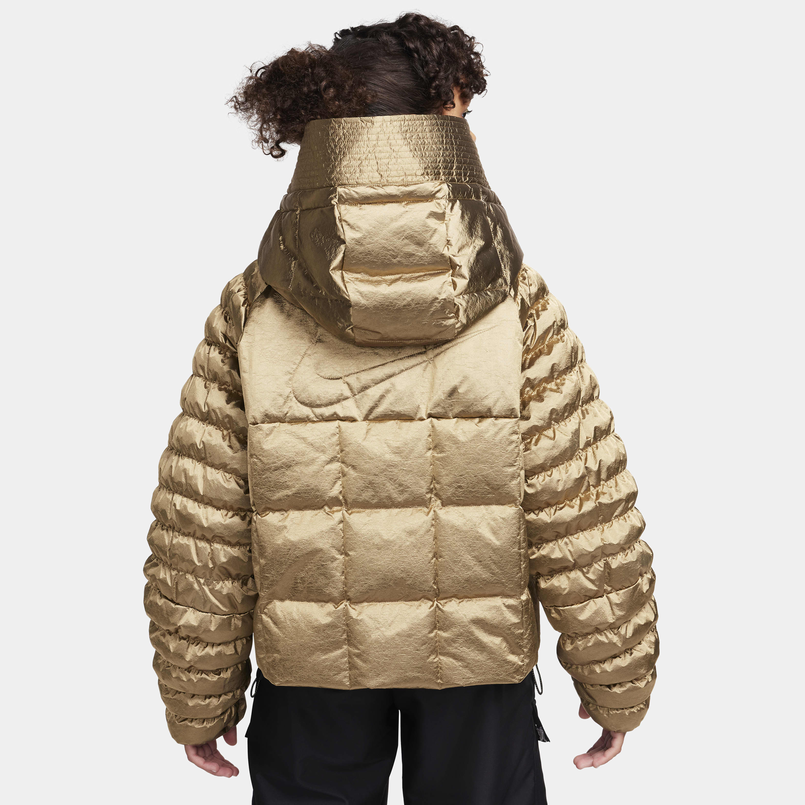 Nike Sportswear Swoosh Puffer Shine PrimaLoft® Women's Therma-FIT Oversized Hooded Jacket