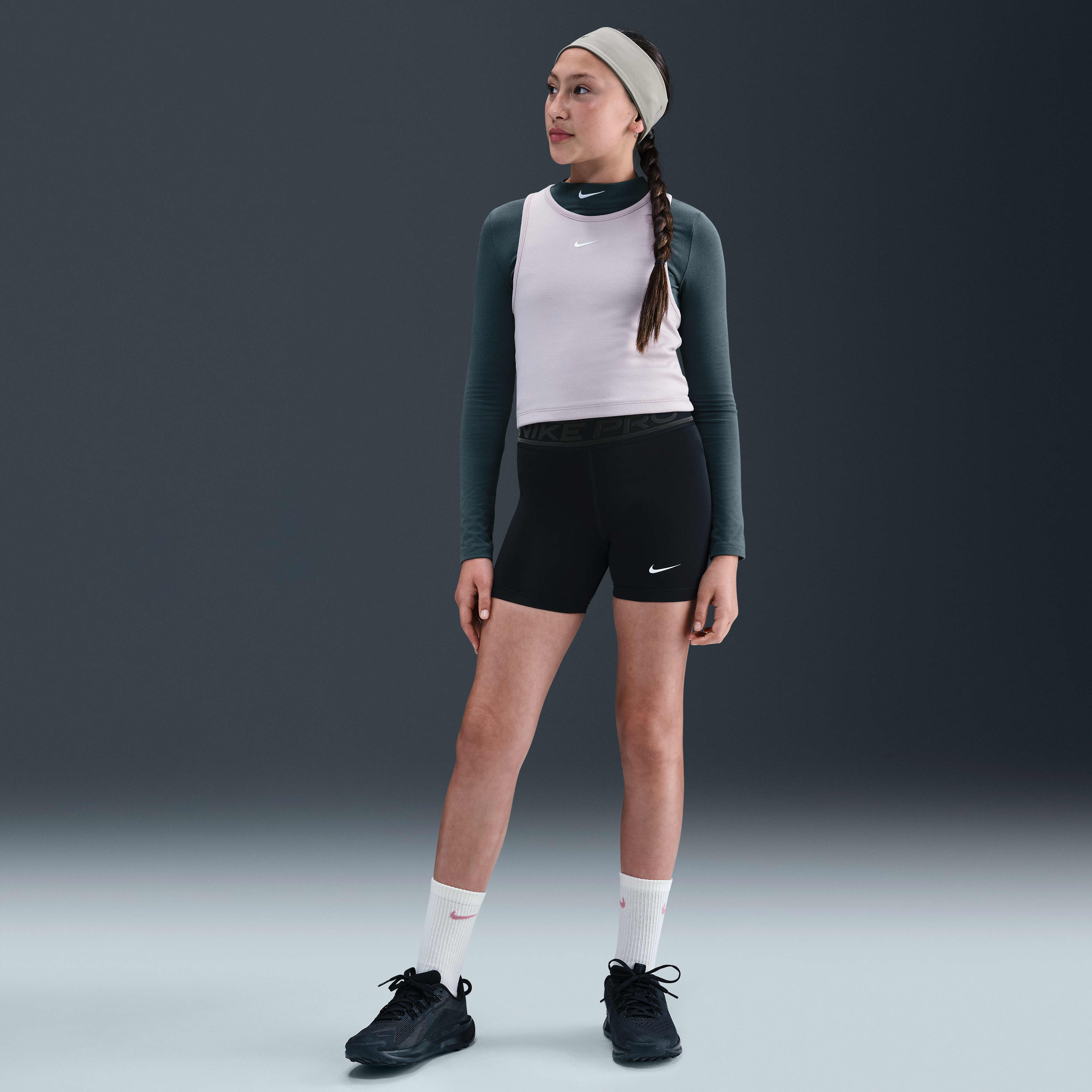 Nike Pro Big Kids' (Girls') Dri-FIT 3" Shorts