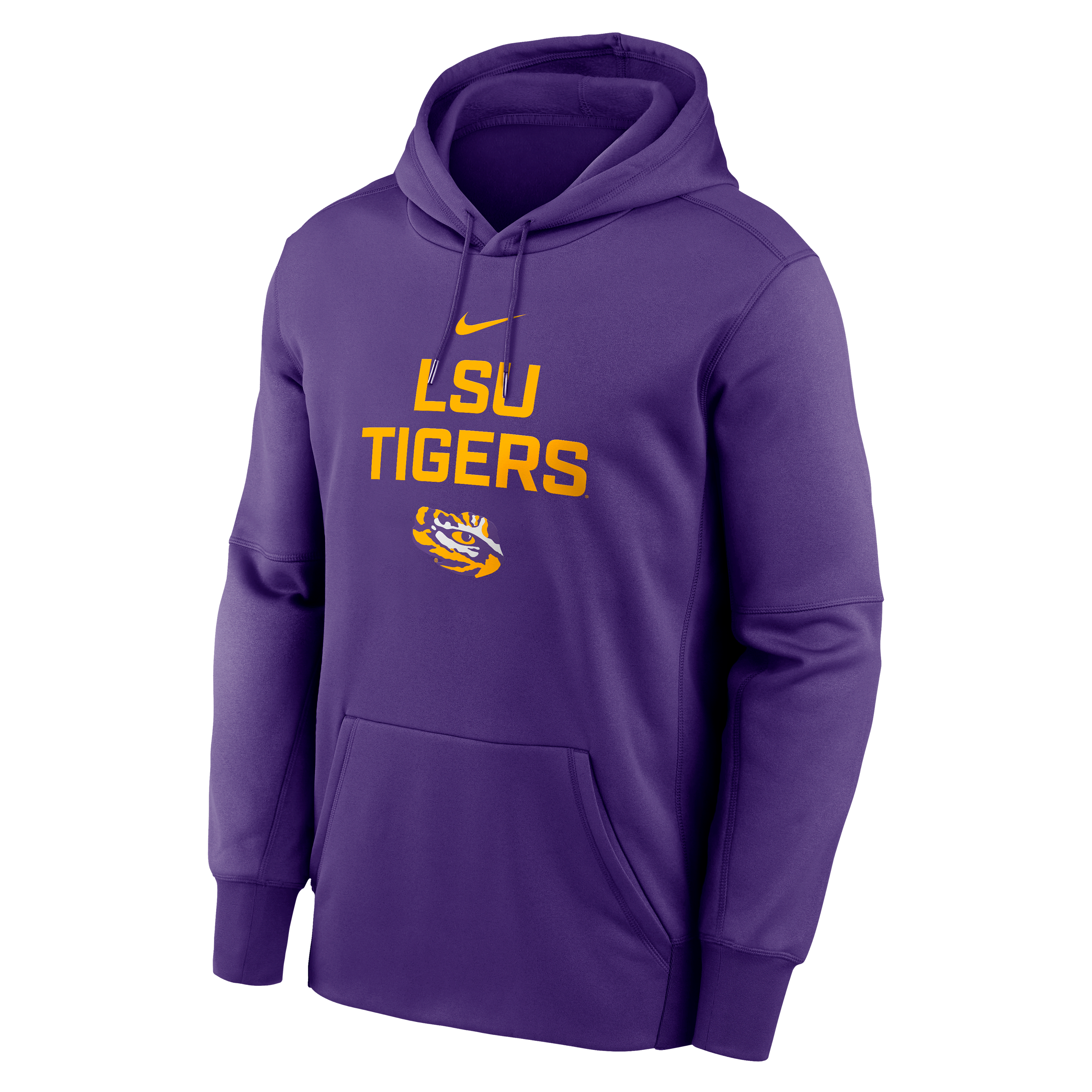 LSU Team Stacked Men’s Nike Therma College Pullover Hoodie