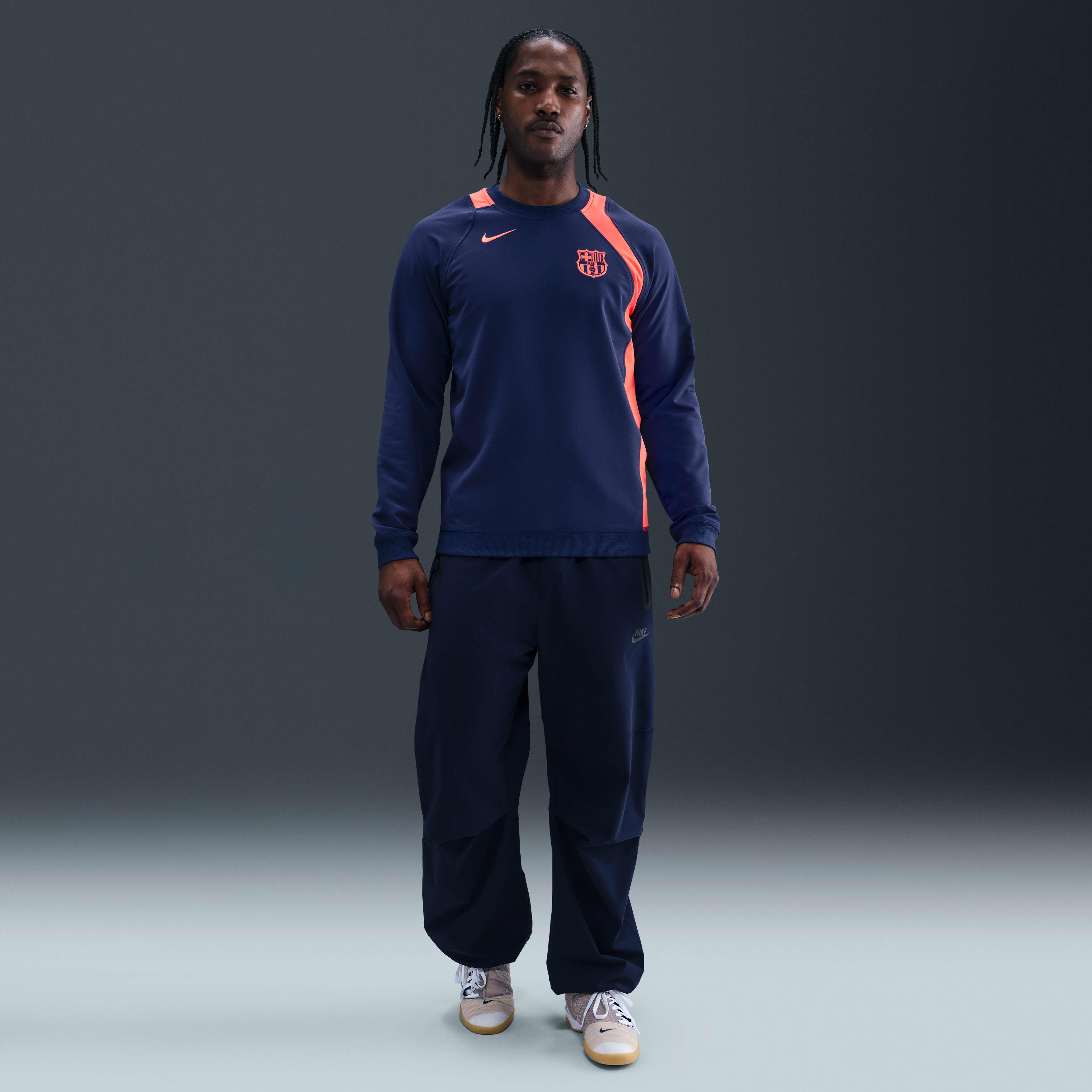 FC Barcelona Third Men's Nike Total 90 Soccer Crew-Neck Top