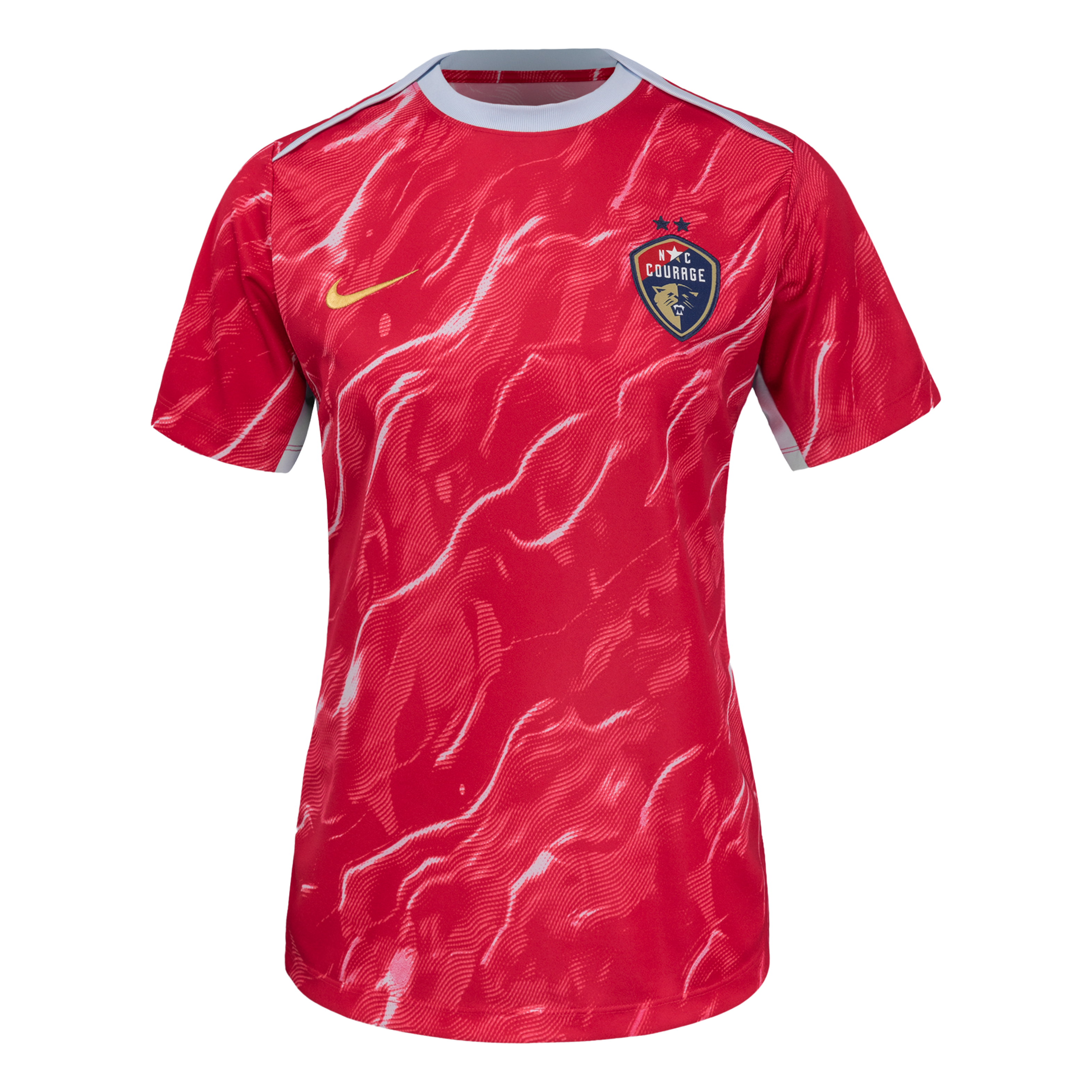 North Carolina Courage 2025 Women's Nike NWSL Short-Sleeve Pre-Match Top