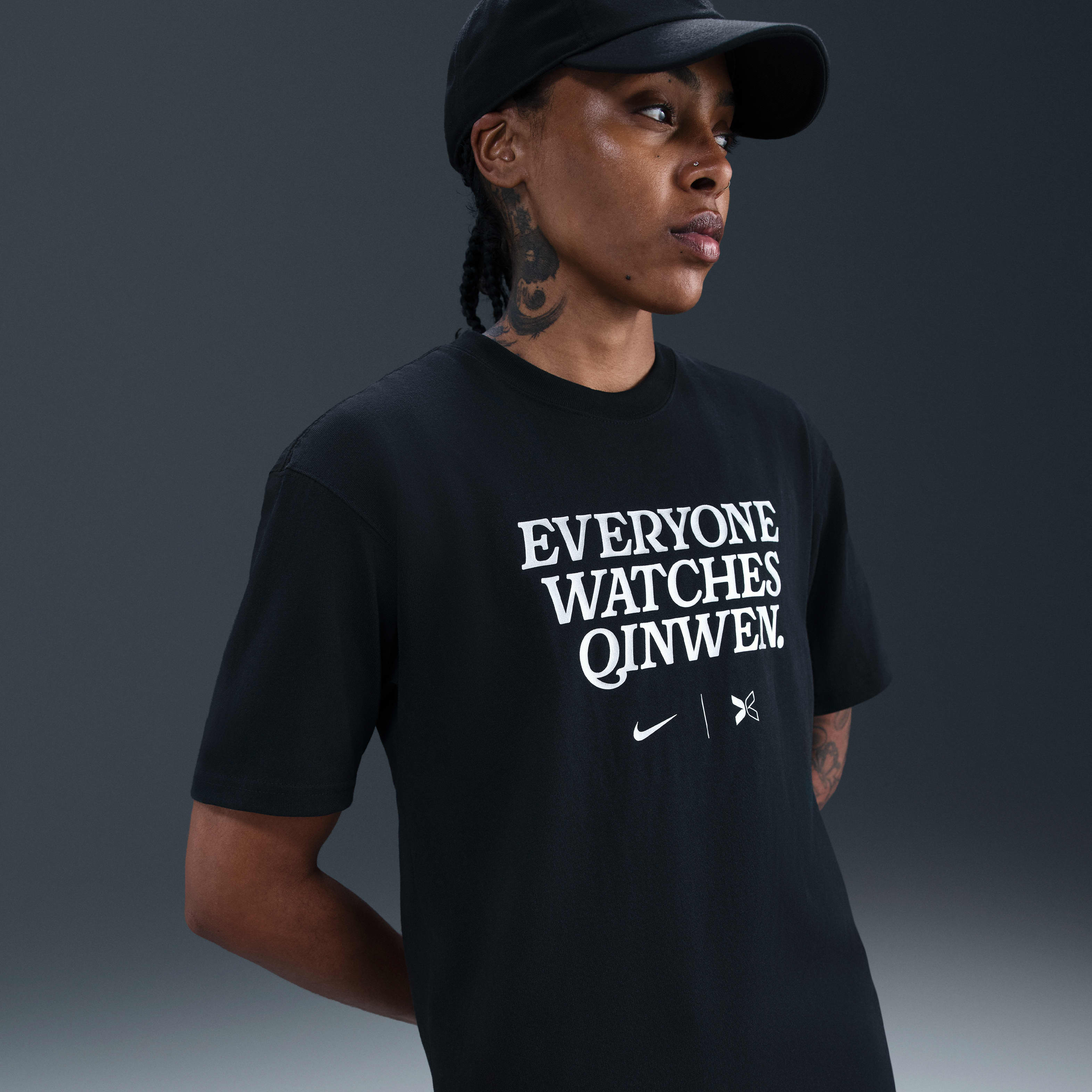 Everyone Watches Women's Sports™ "Qinwen Zheng" Nike by TOGETHXR Tennis T-Shirt