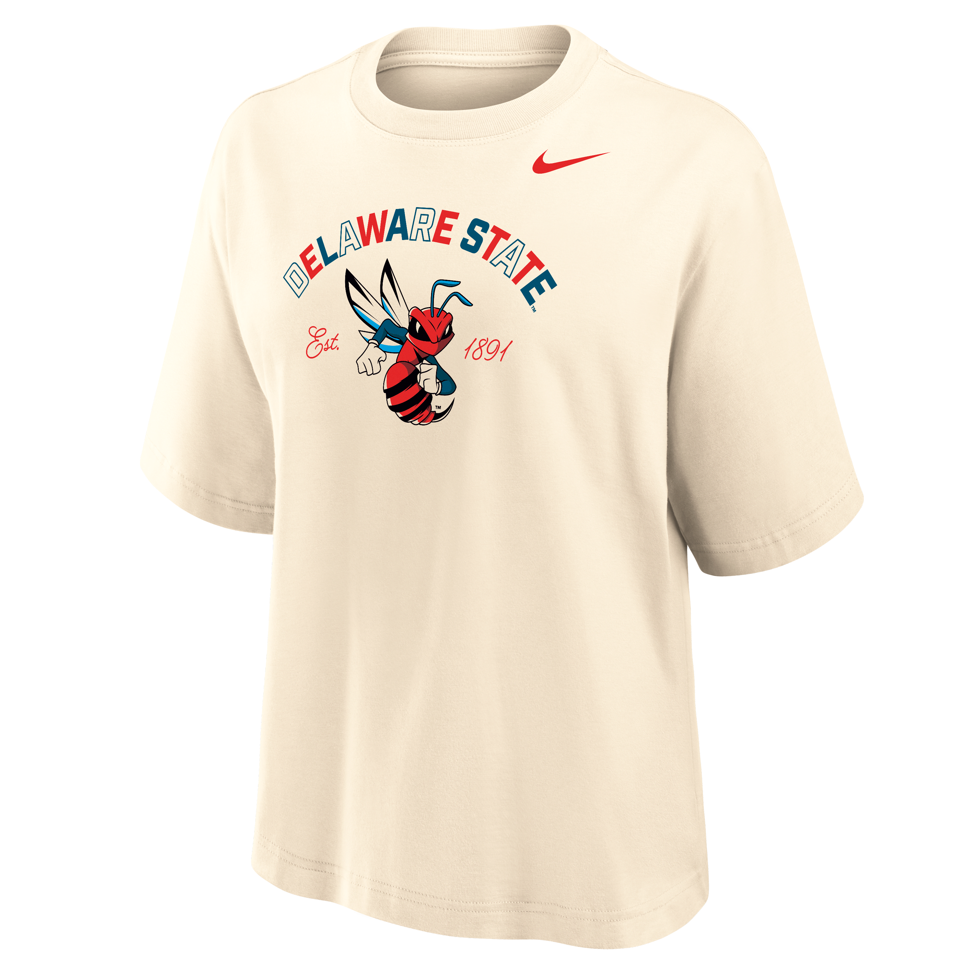 Nike College (Delaware State) Women's Boxy Cotton T-Shirt